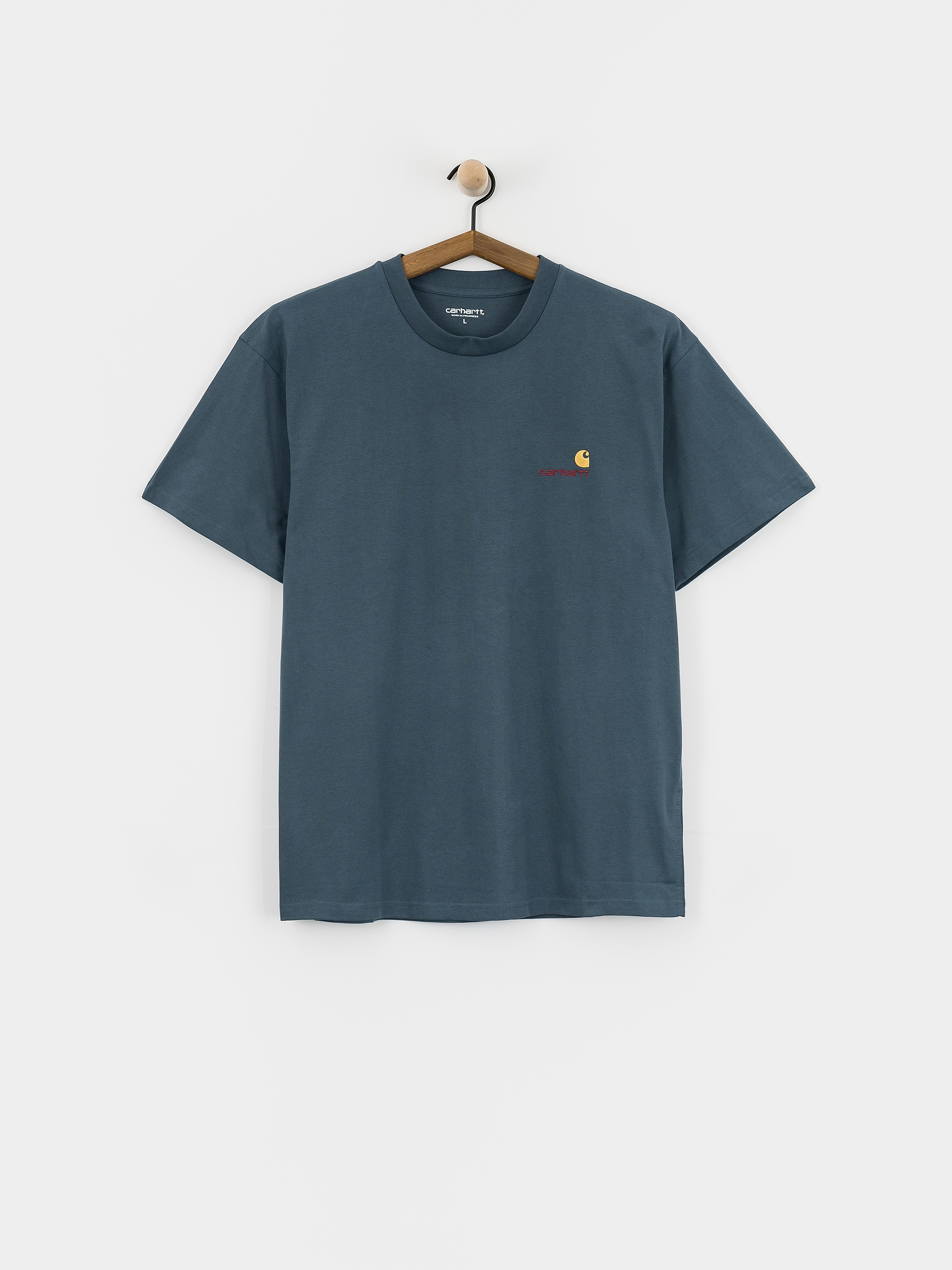 T-shirt Carhartt WIP American Script (office blue)