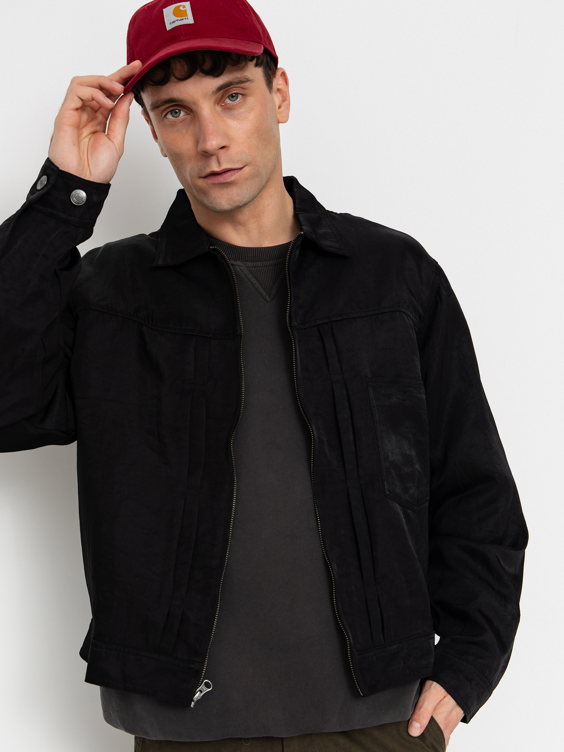 Kurtka HUF X Thrasher Trucker (black)