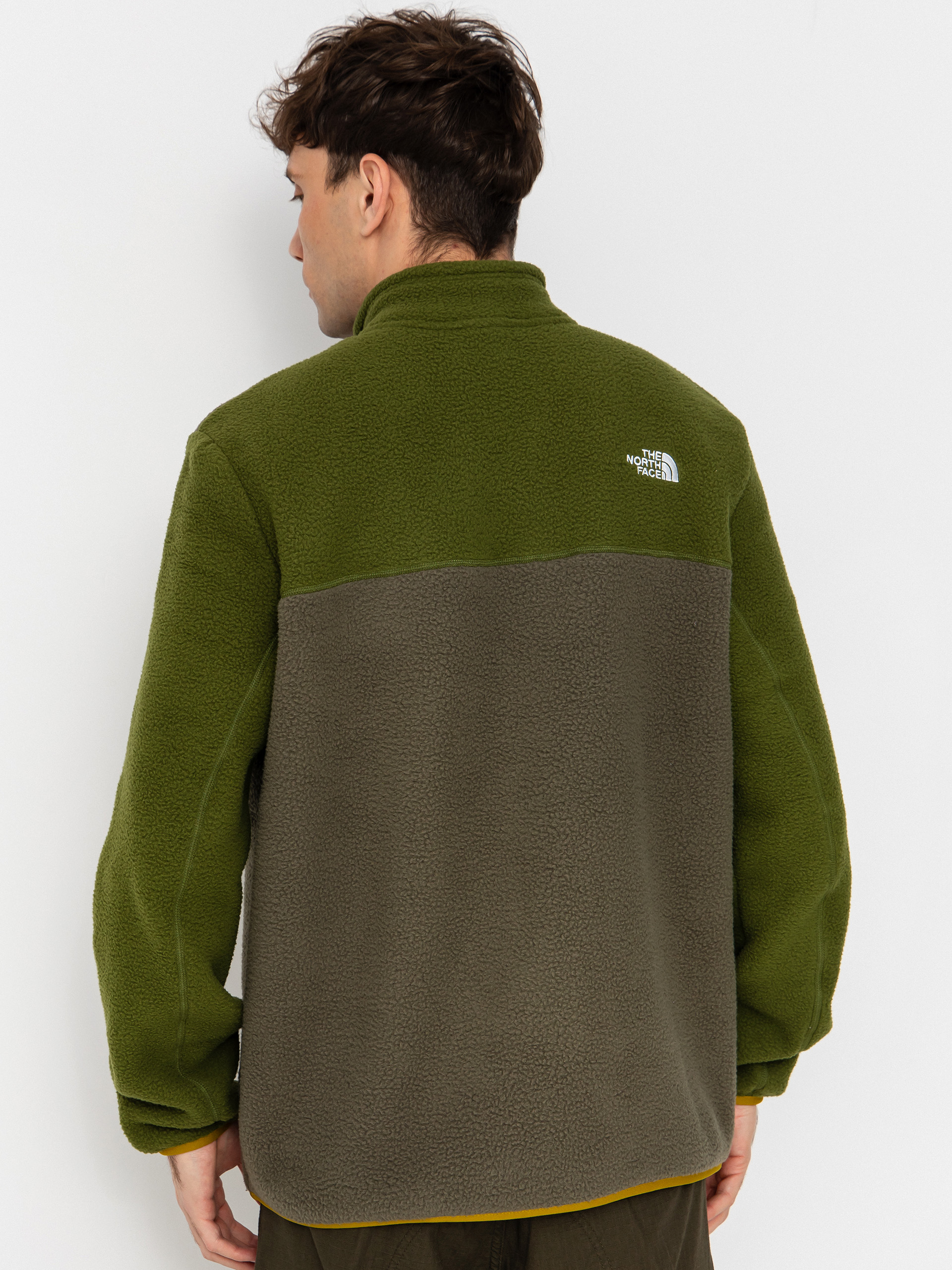 Męski Polar The North Face Yumiori 1/4 Zip (new taupe green/woodlan)