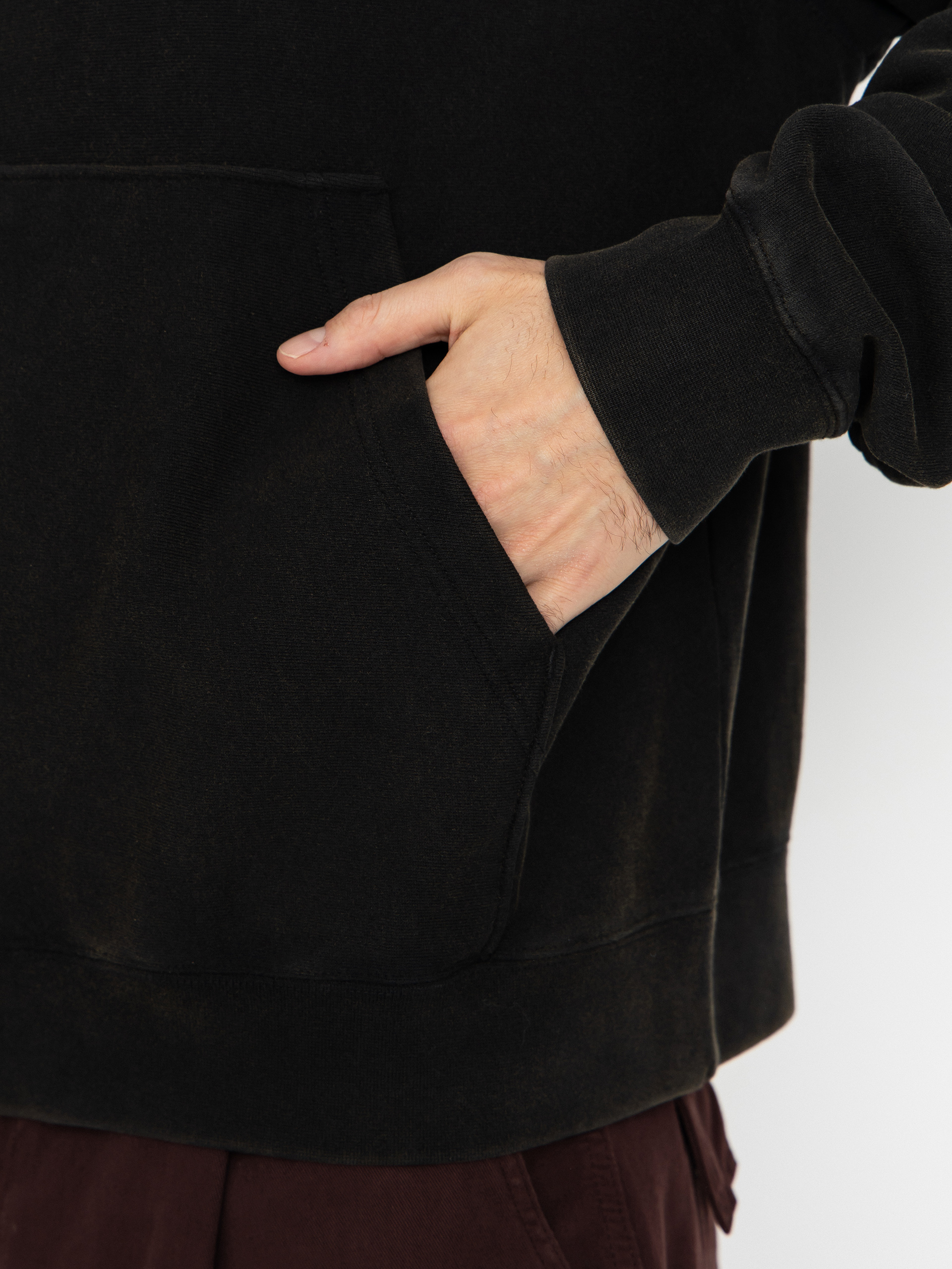 Bluza z kapturem HUF X Thrasher Meltdown Heavyweight HD (washed black)