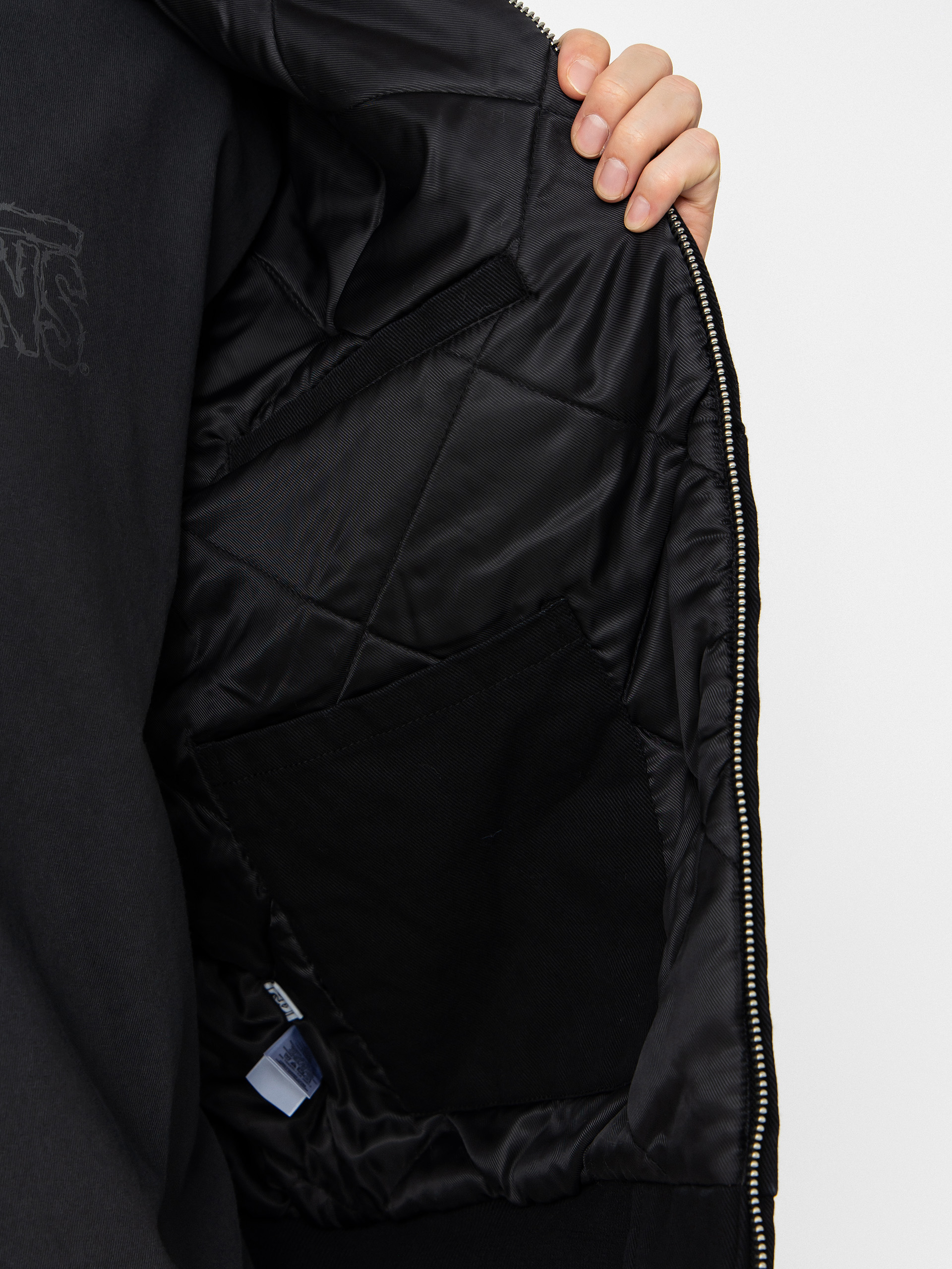 Kurtka z kapturem OBEY Obey Randy ZHD (black faded wash)