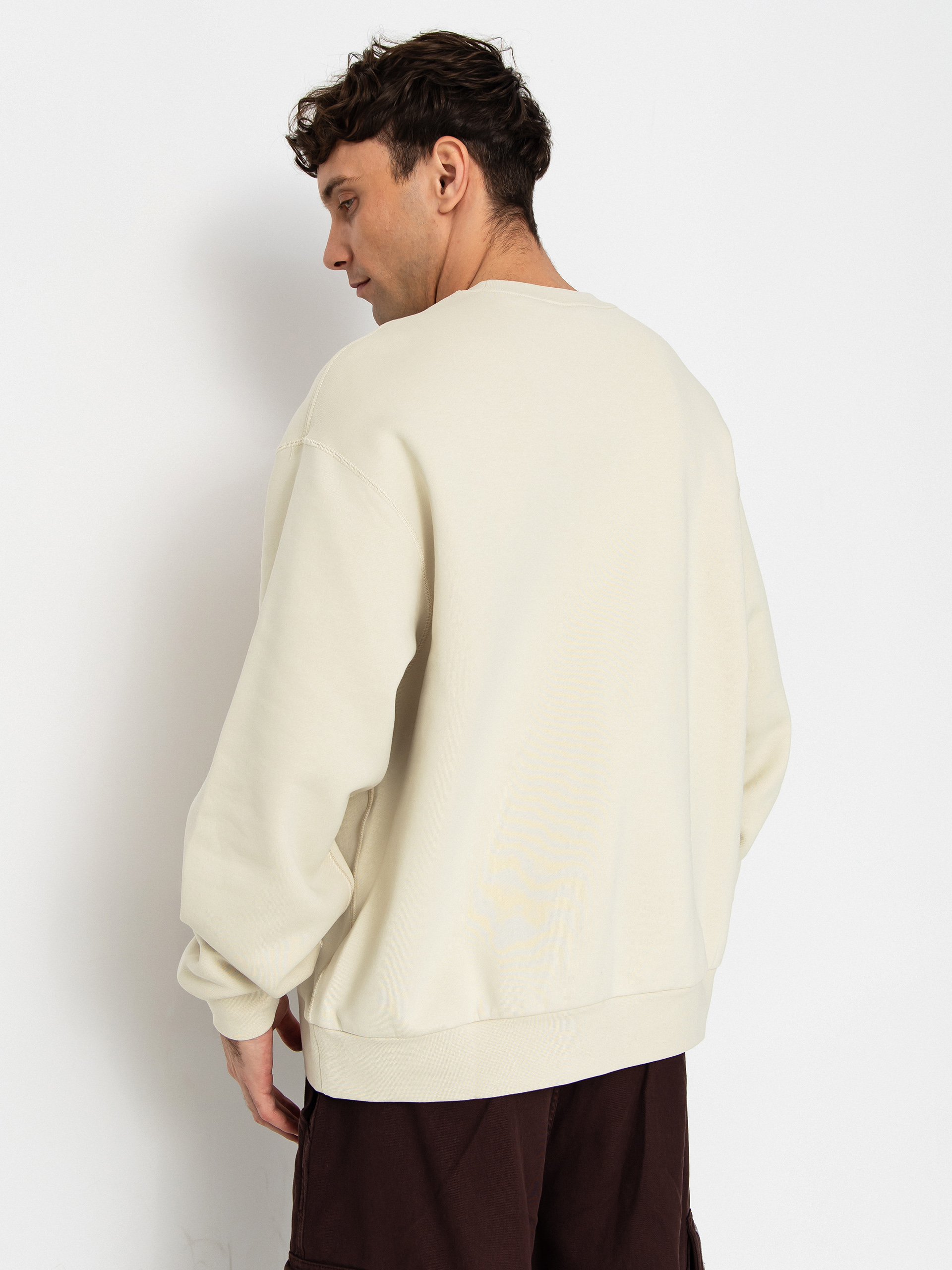 Bluza Nike SB Essential Logo Crew (lt khaki/white)