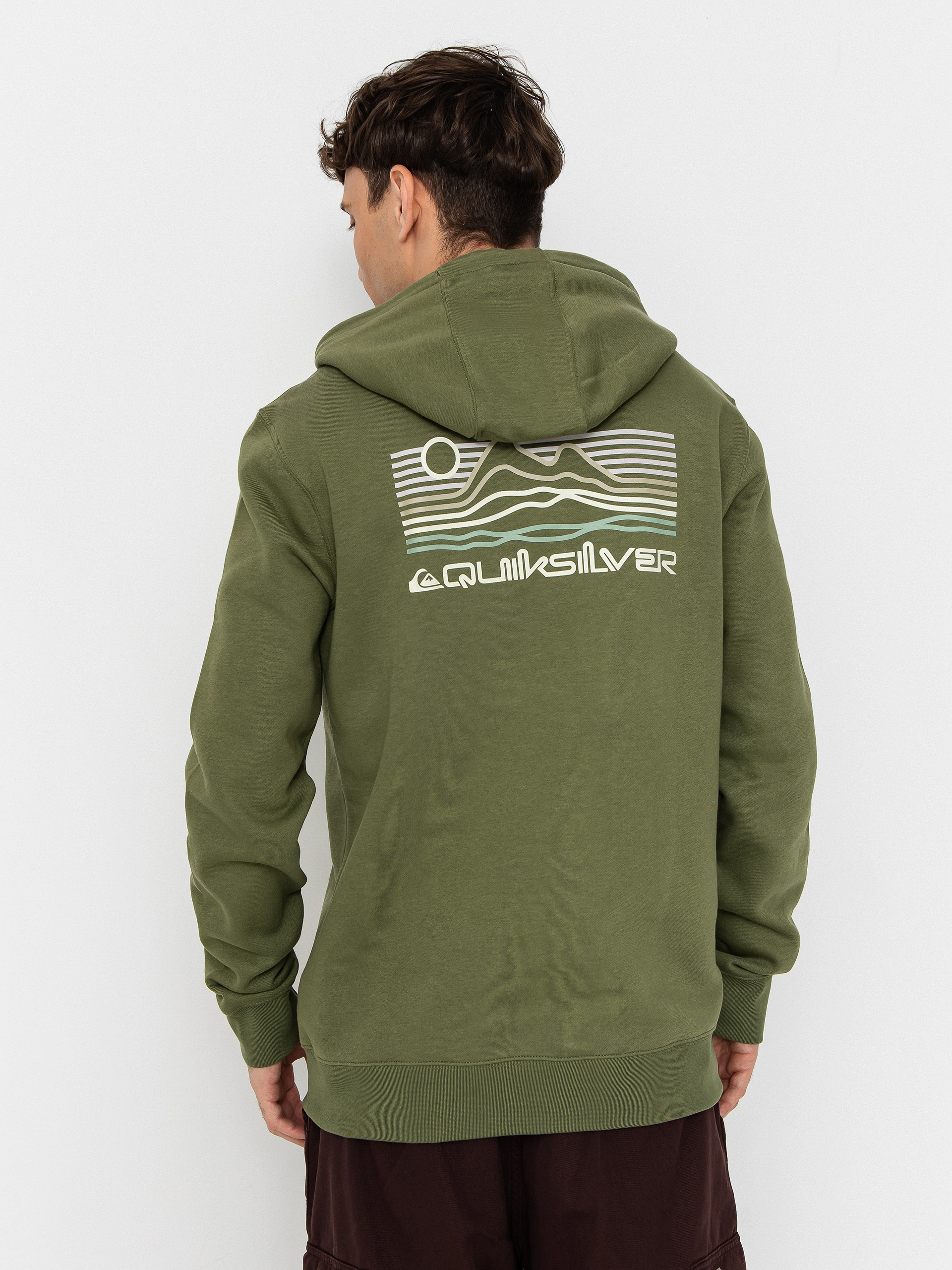 Bluza z kapturem Quiksilver Light Waves HD (loden green)