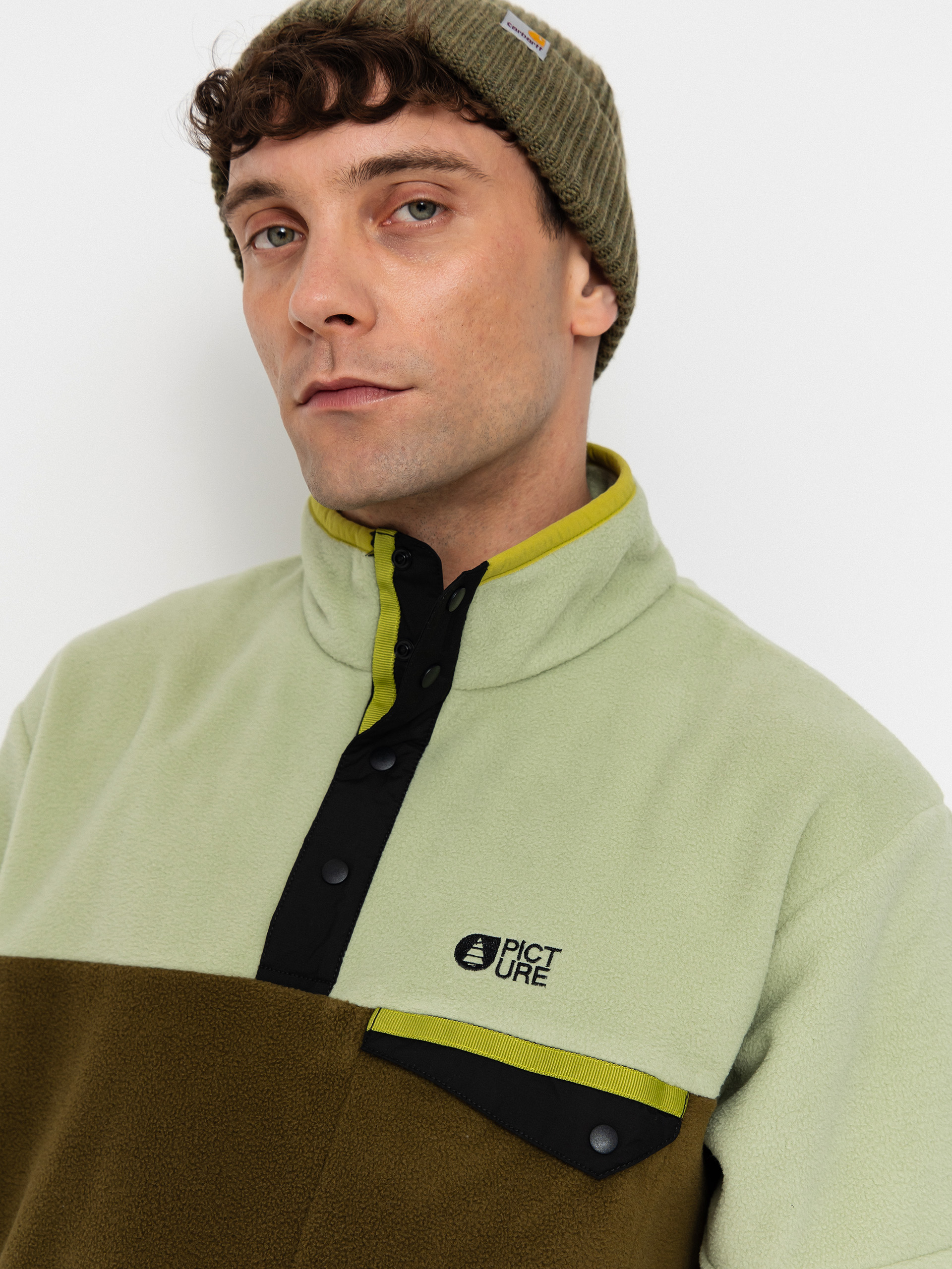 Męski Polar Picture Arcca 1/4 Zip (tobacco)