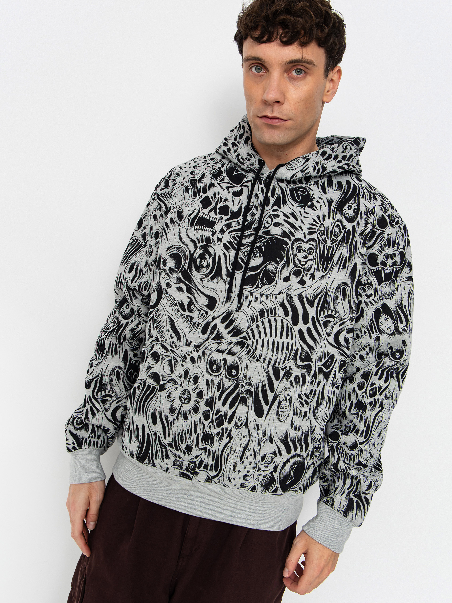 Bluza z kapturem Baker Nightmare HD (heather grey)