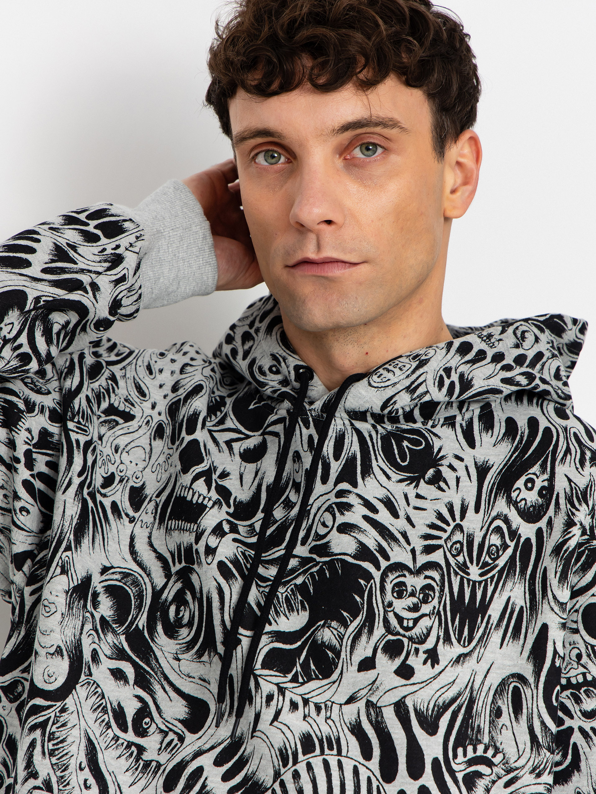 Bluza z kapturem Baker Nightmare HD (heather grey)