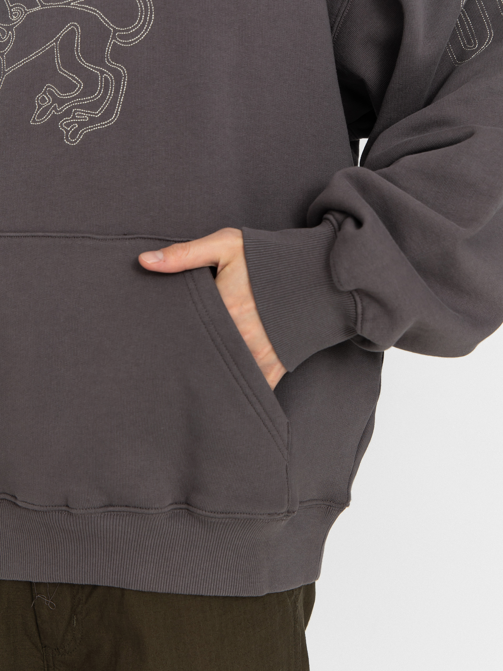 Bluza z kapturem Carhartt WIP Hackwork HD (porphyry/fleur de sel)