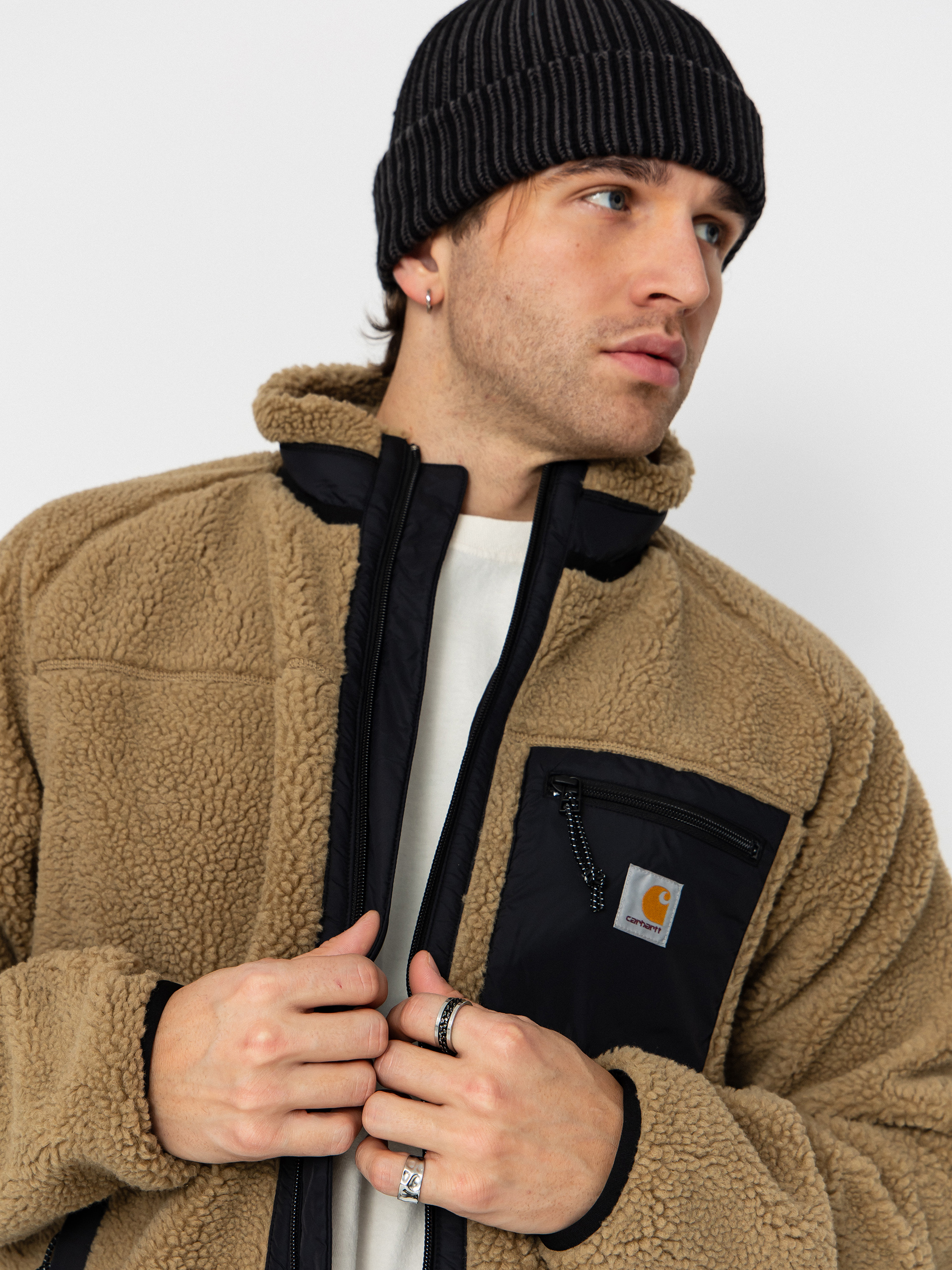 Kurtka Carhartt WIP Prentis (leather/black)