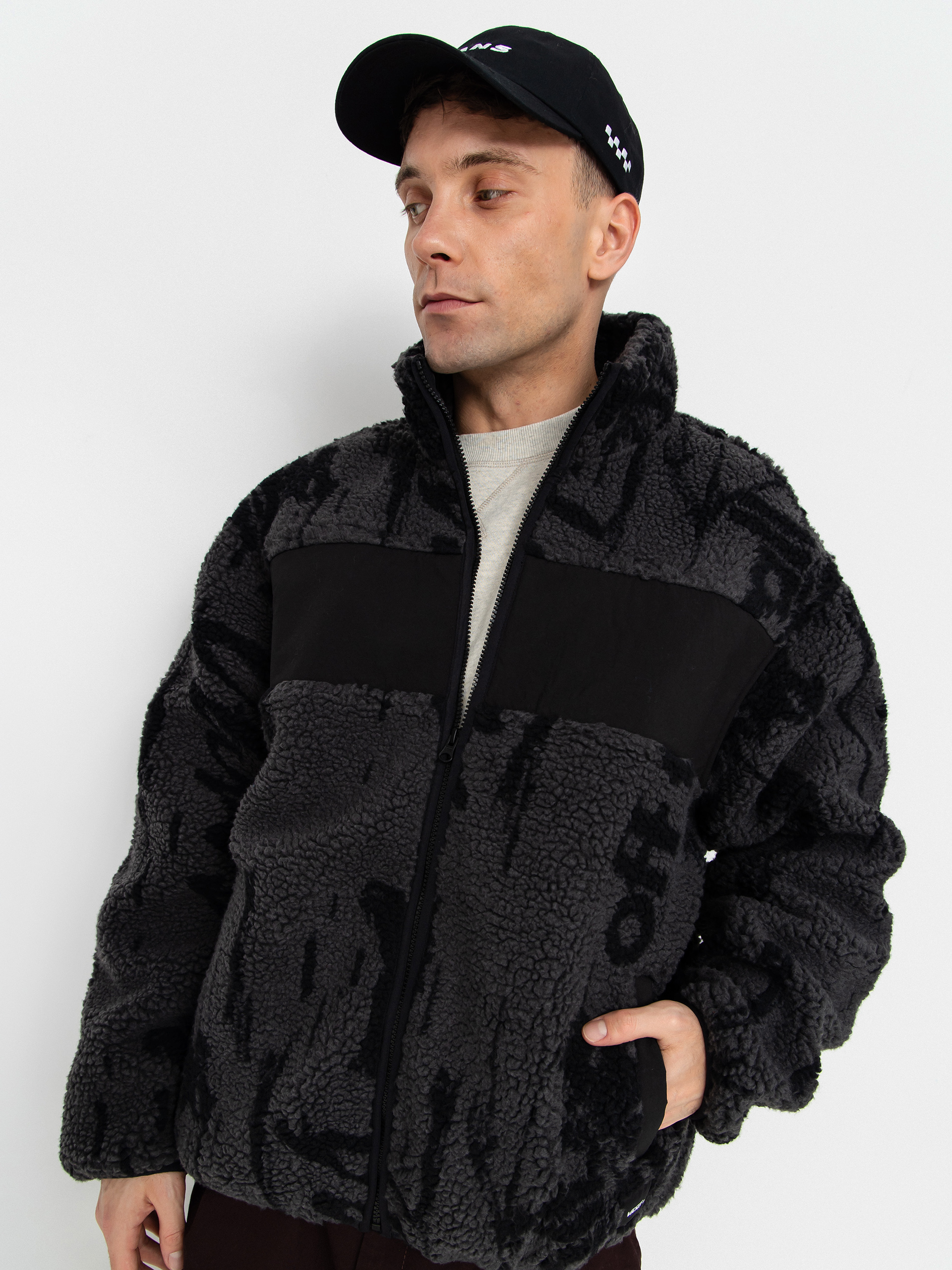 Polar Vans Stiller Sherpa Full Zip (asphalt/black)