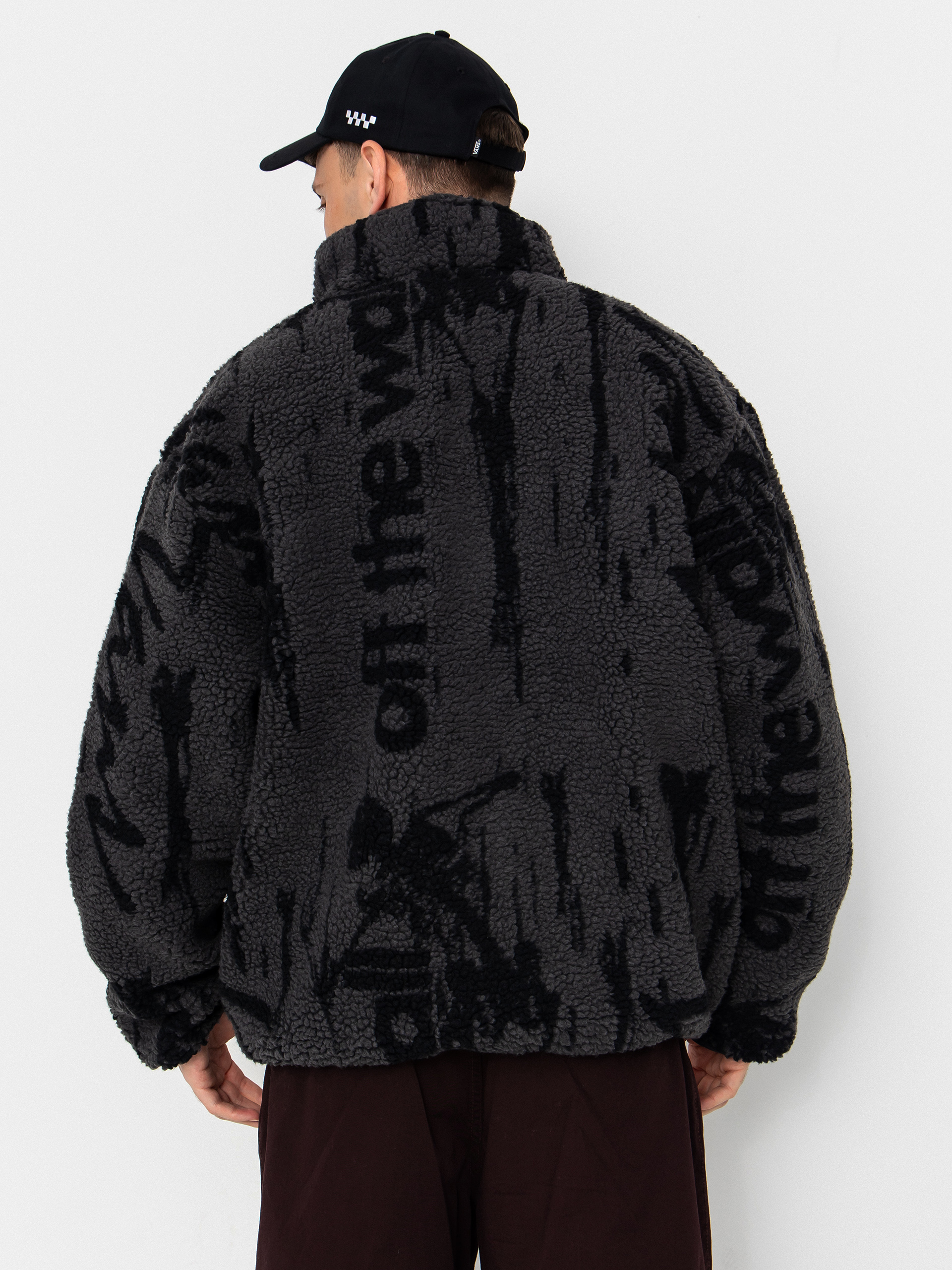 Męski Polar Vans Stiller Sherpa Full Zip (asphalt/black)