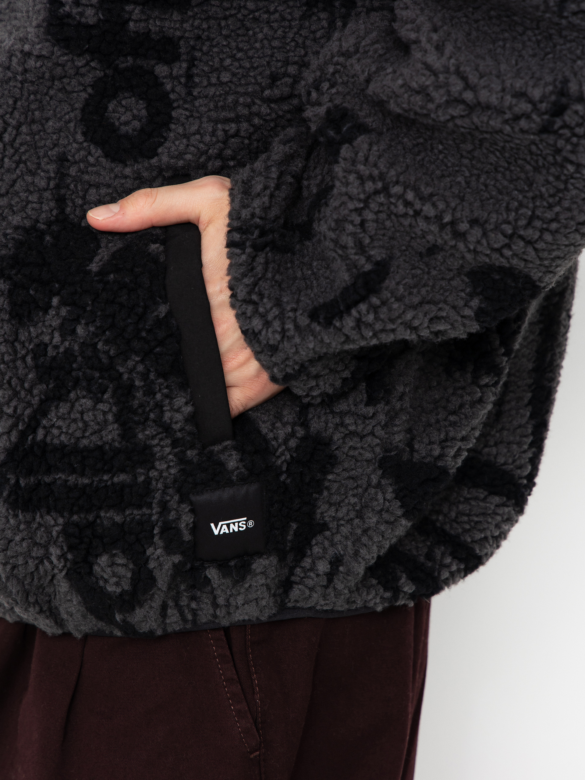 Męski Polar Vans Stiller Sherpa Full Zip (asphalt/black)