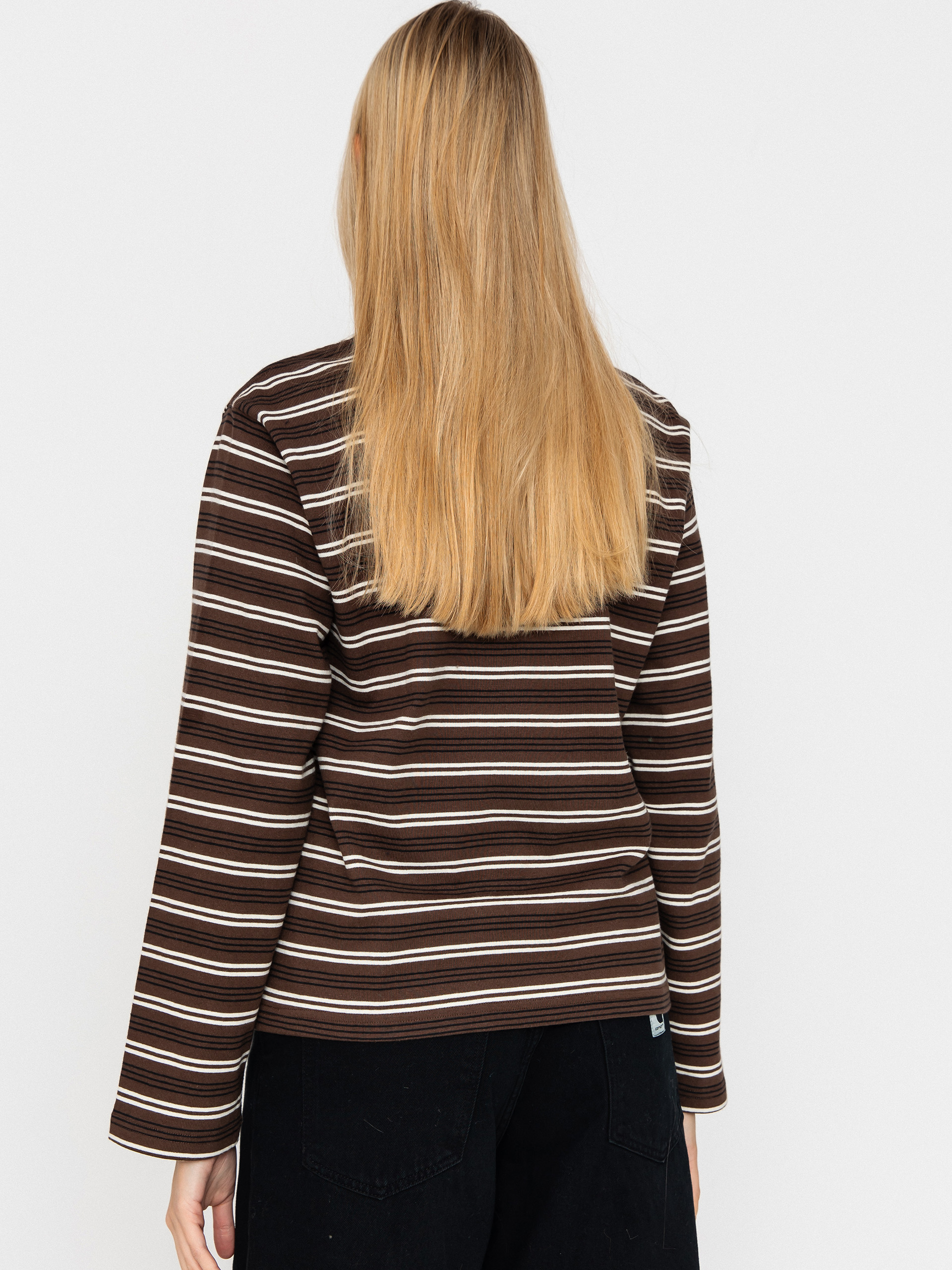 Longsleeve OBEY Louie Stripe Wmn (mushroom multi)