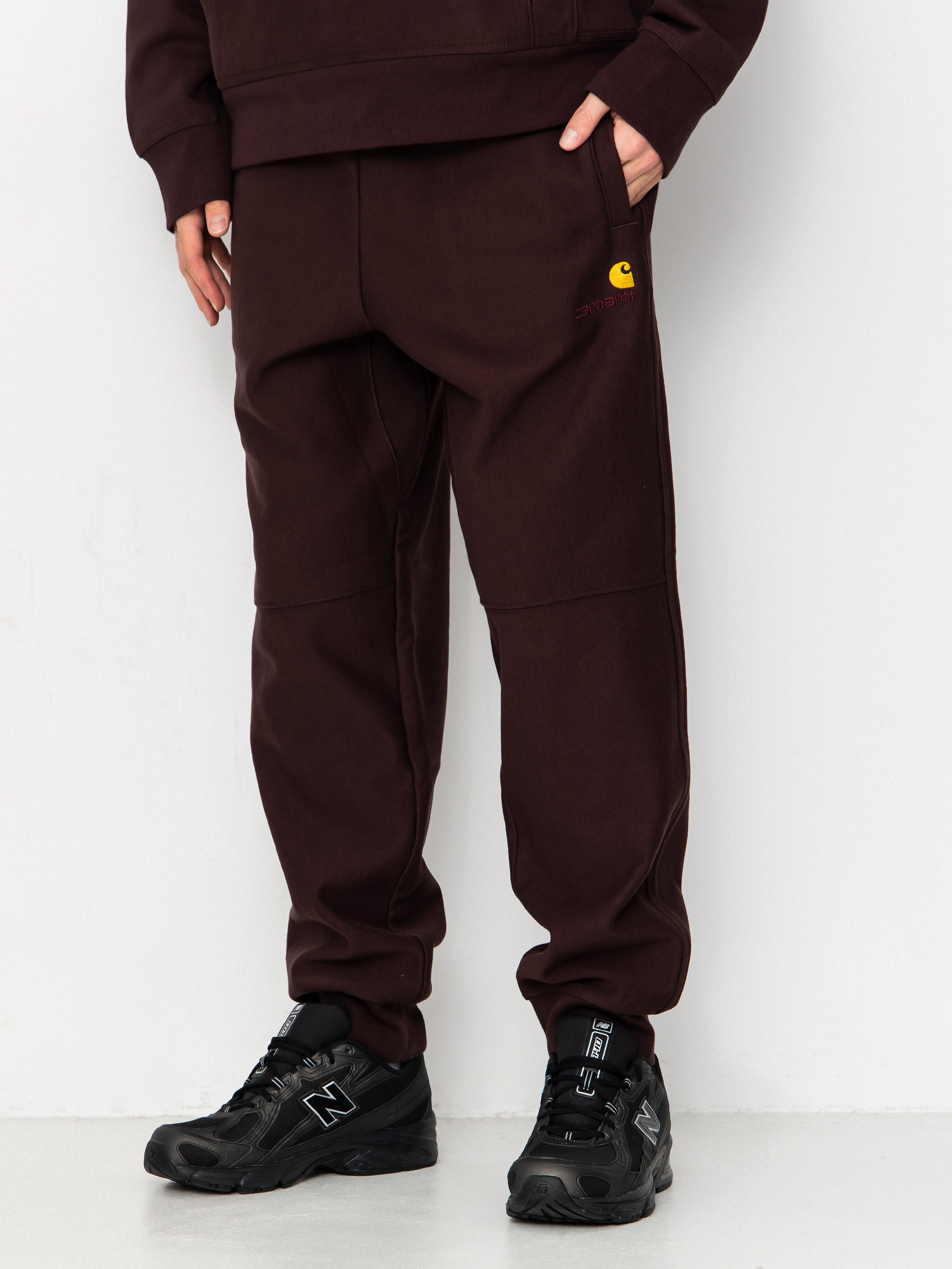 Spodnie Carhartt WIP American Script Jogging (palisander)