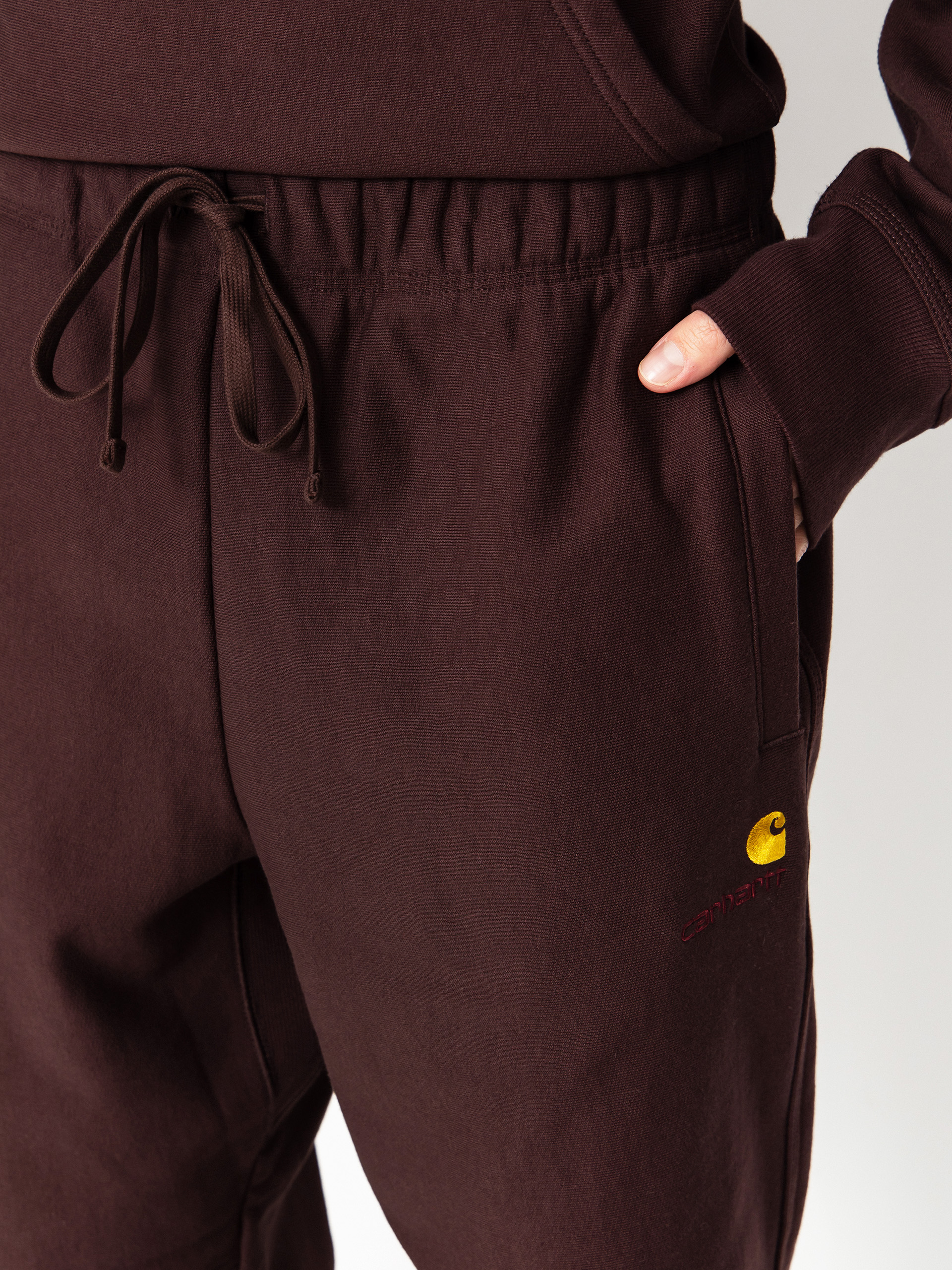 Spodnie Carhartt WIP American Script Jogging (palisander)