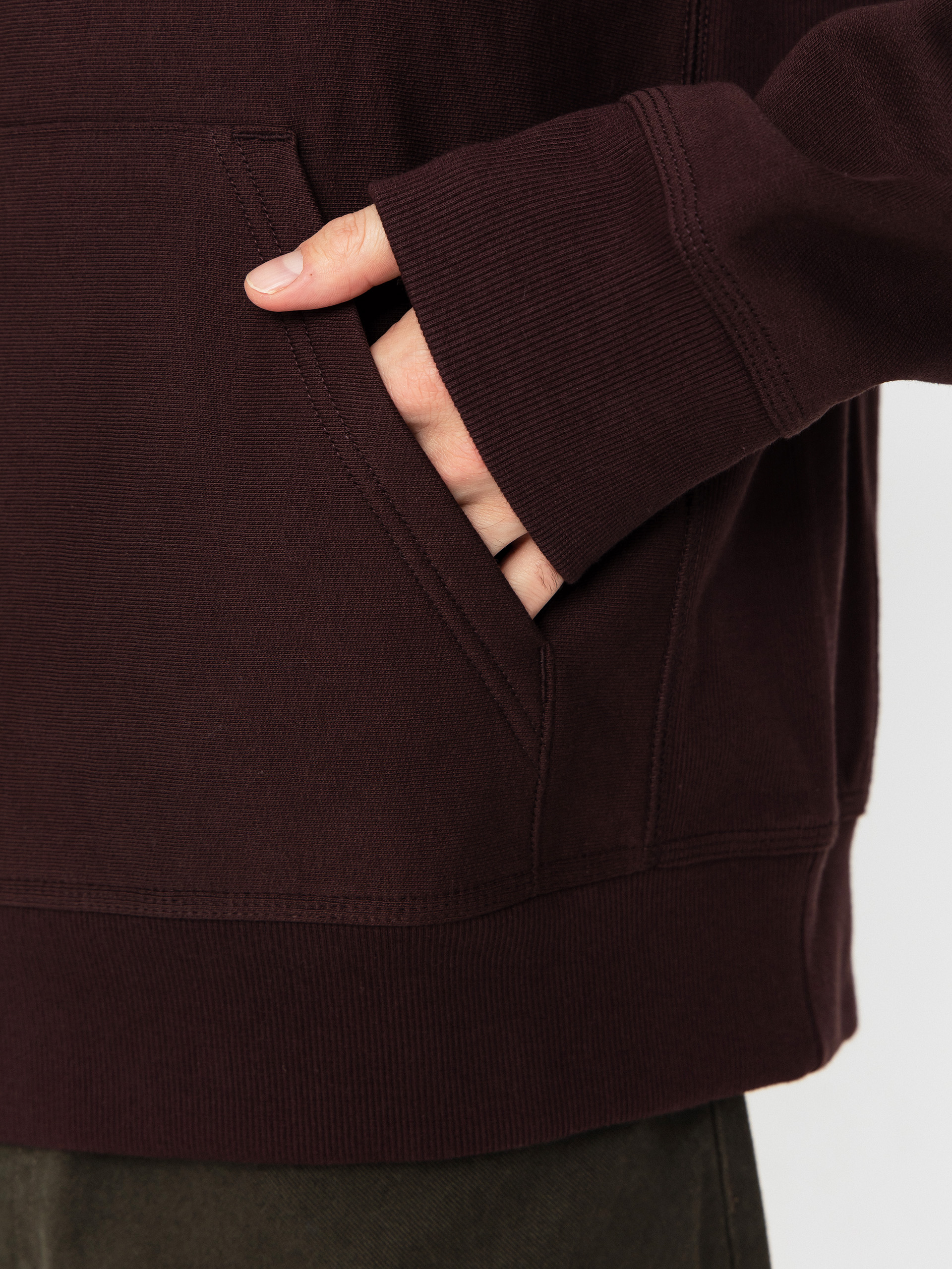 Bluza z kapturem Carhartt WIP American Script HD (palisander)