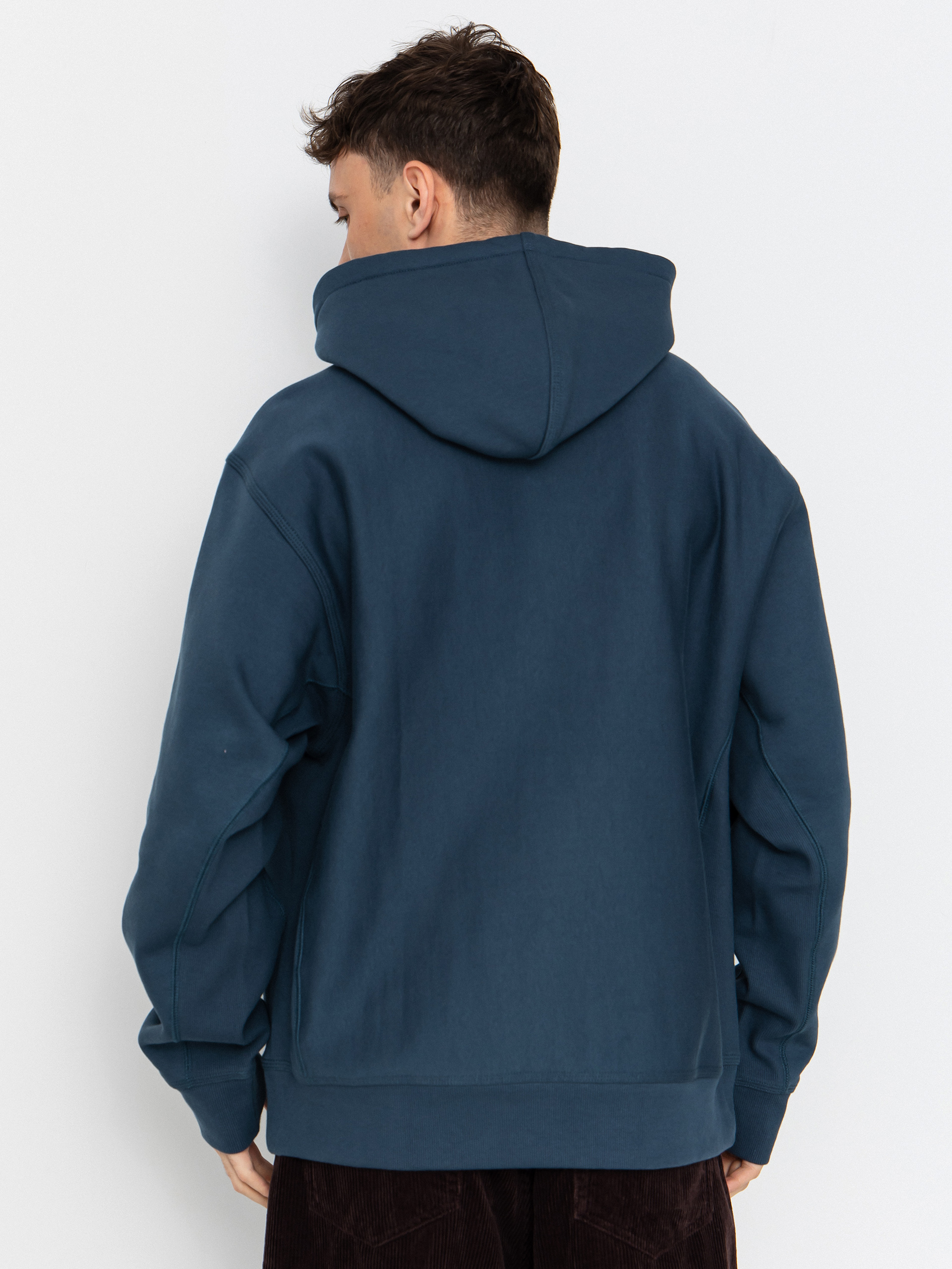 Bluza z kapturem Carhartt WIP American Script HD (office blue)