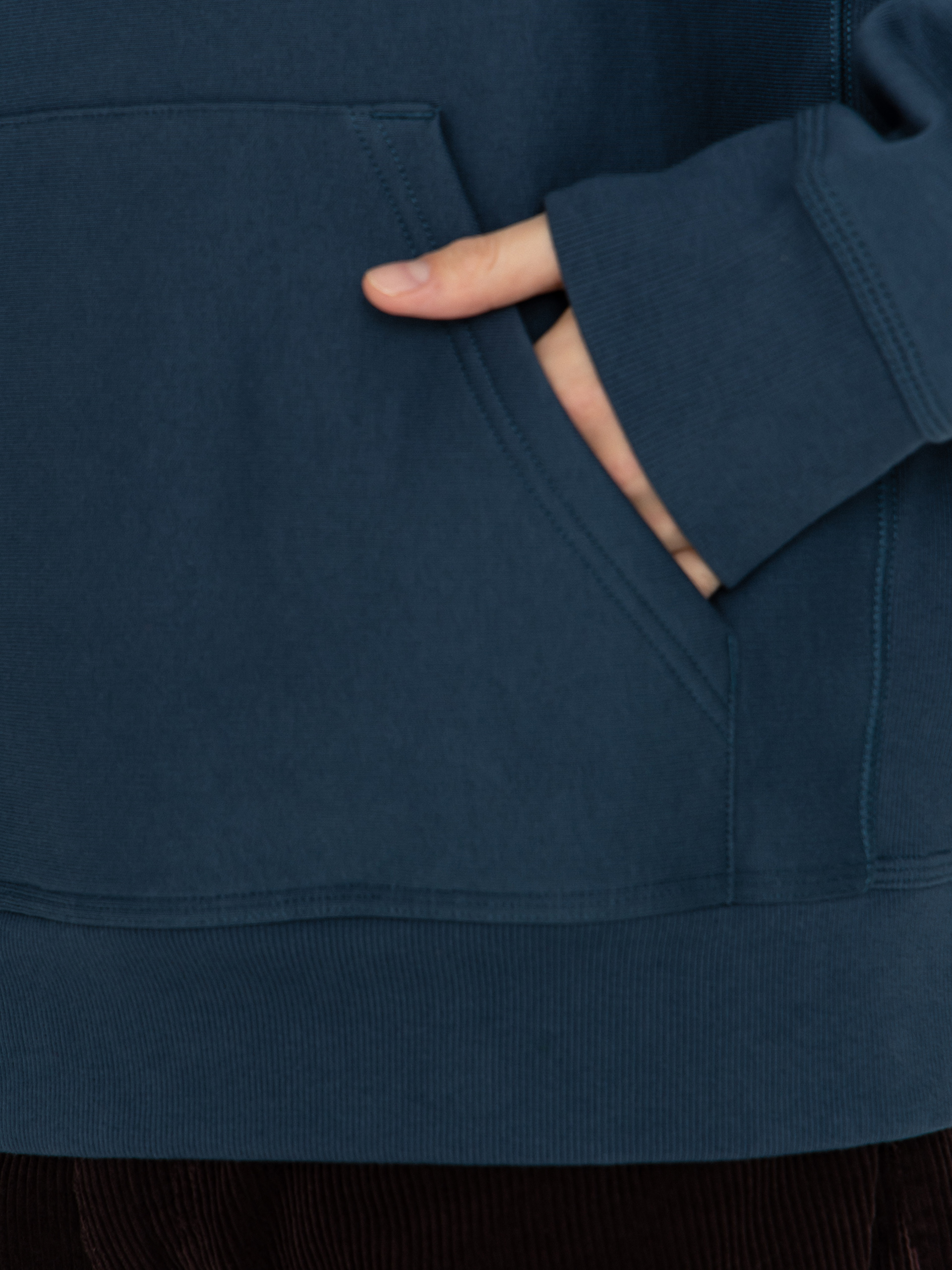 Bluza z kapturem Carhartt WIP American Script HD (office blue)