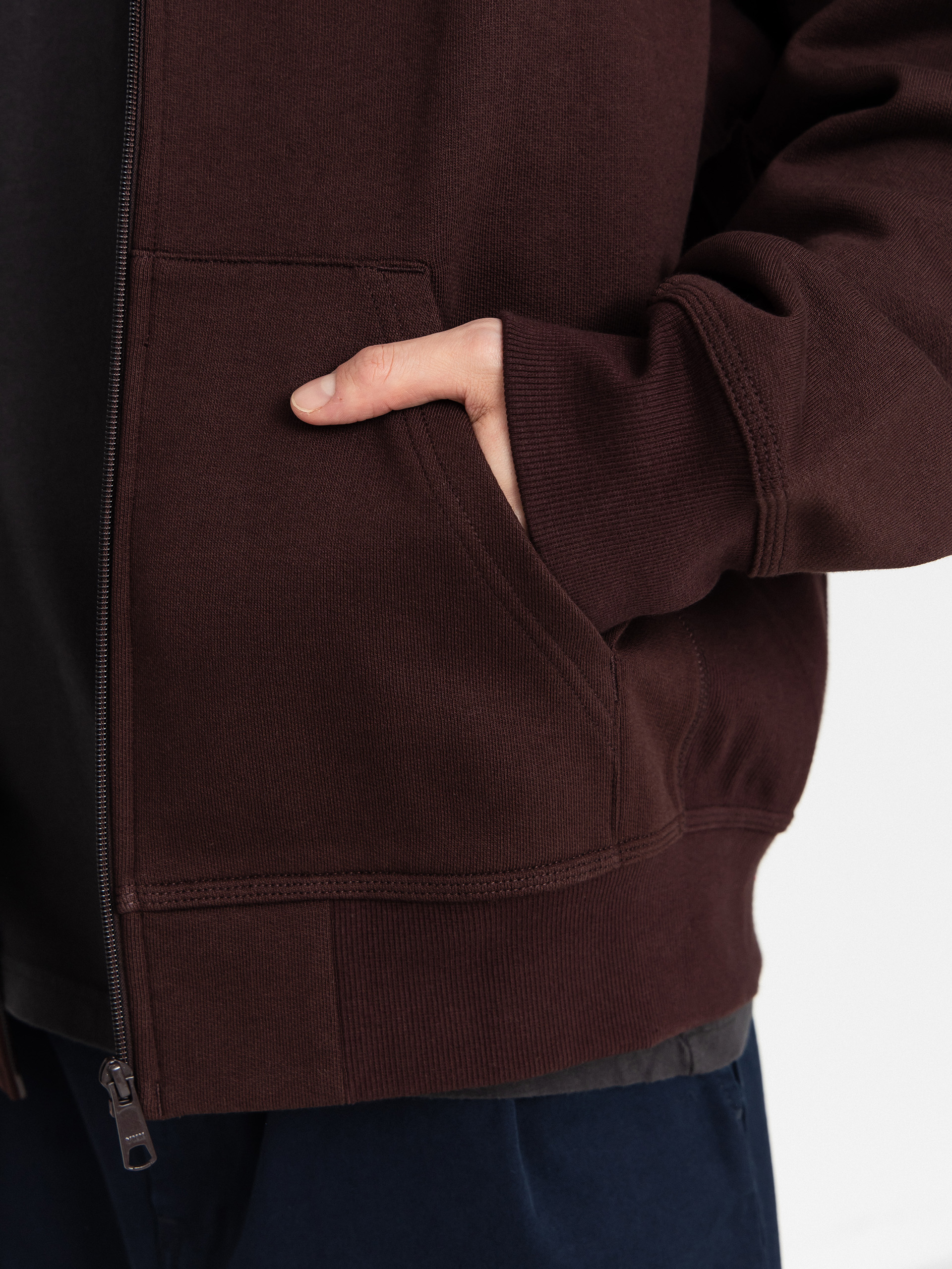 Bluza z kapturem Carhartt WIP American Script ZHD (palisander)