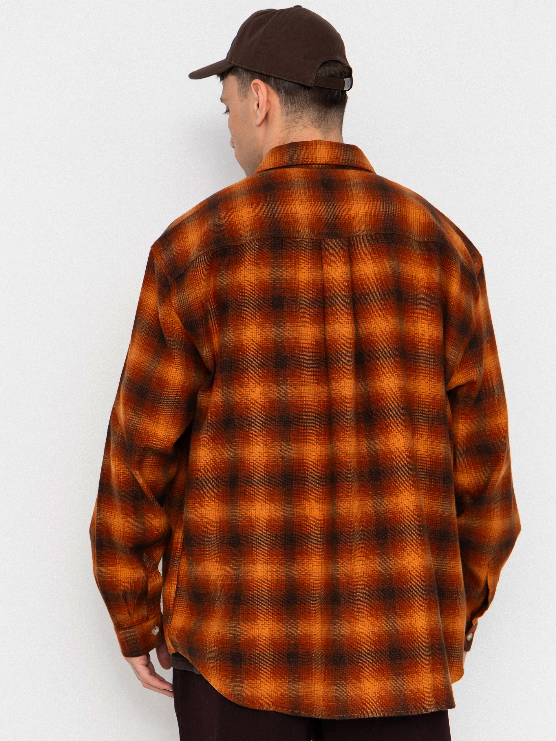 Koszula Polar Skate Mitchell Shadow Check (caramel)