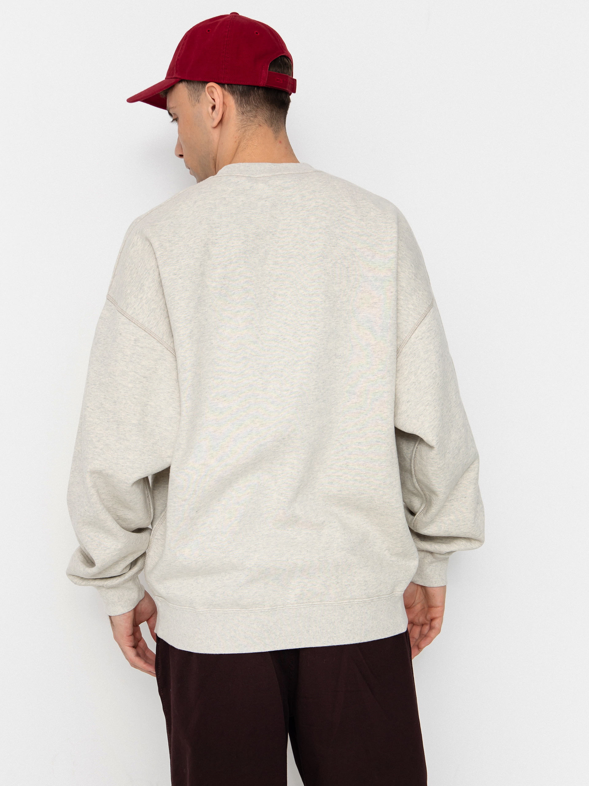 Bluza Polar Skate Frankie Crewneck (ivory grey melange)