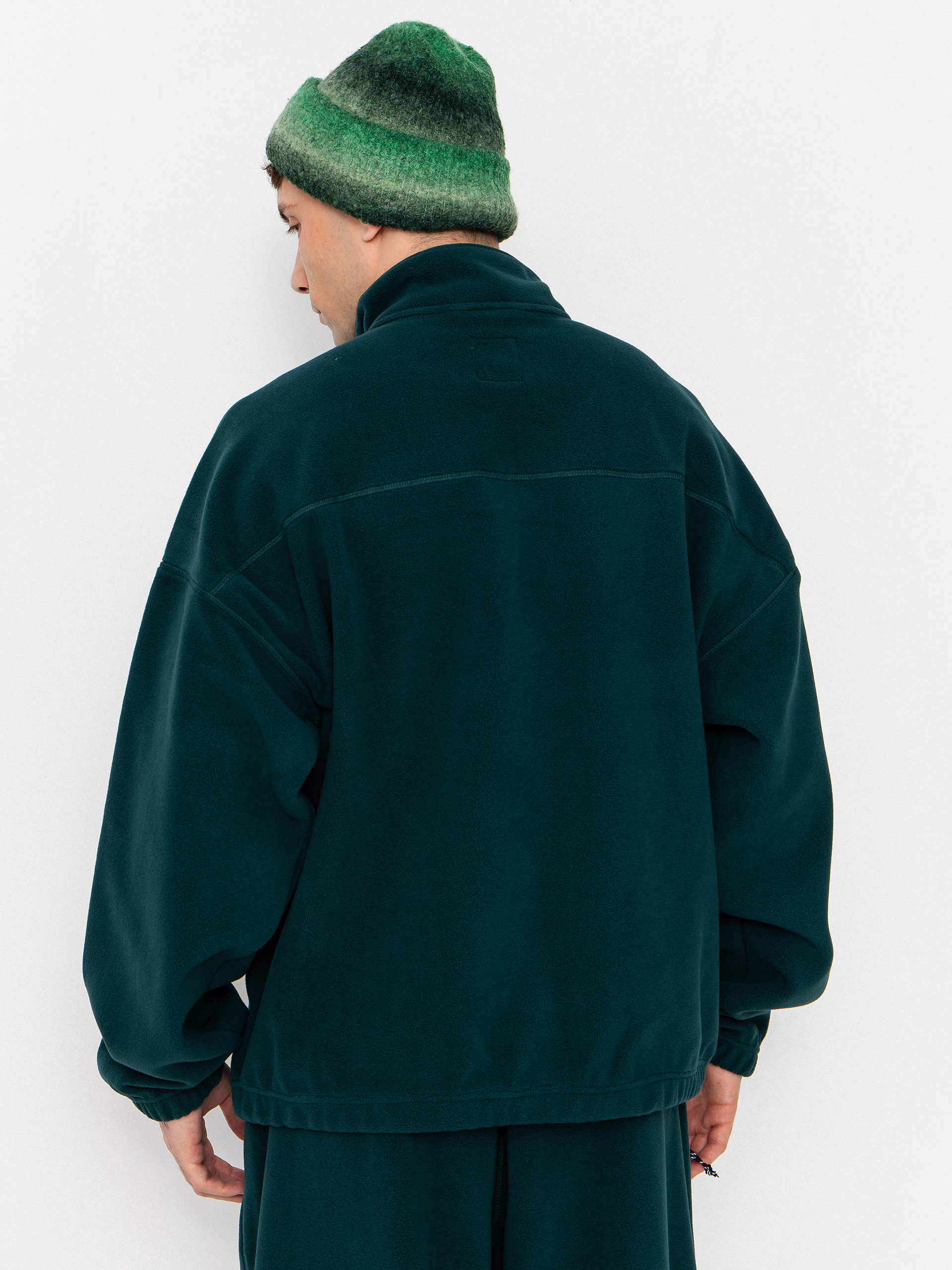 Kardigan Polar Skate Ivan Half Zip (dark emerald)