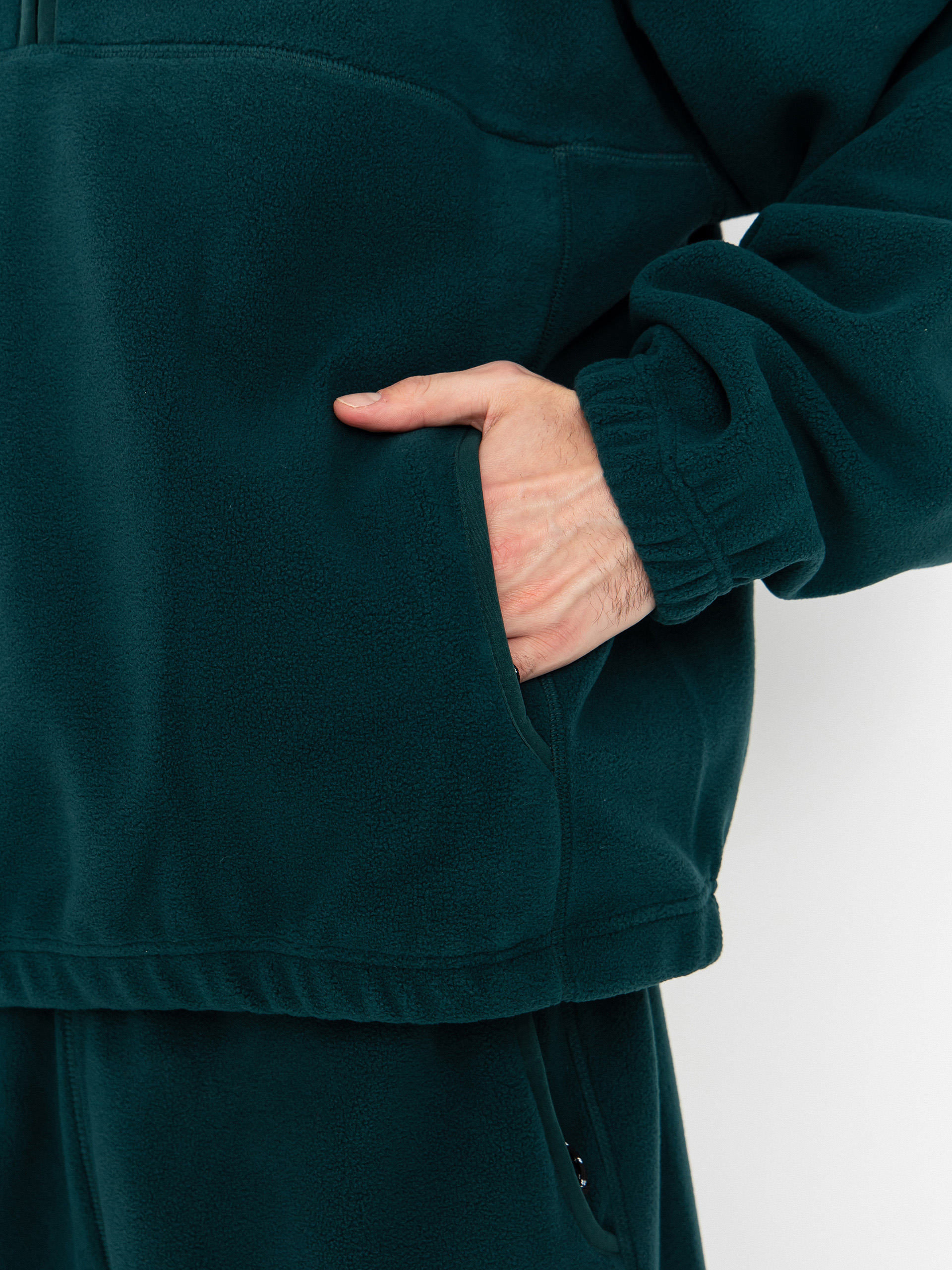 Kardigan Polar Skate Ivan Half Zip (dark emerald)