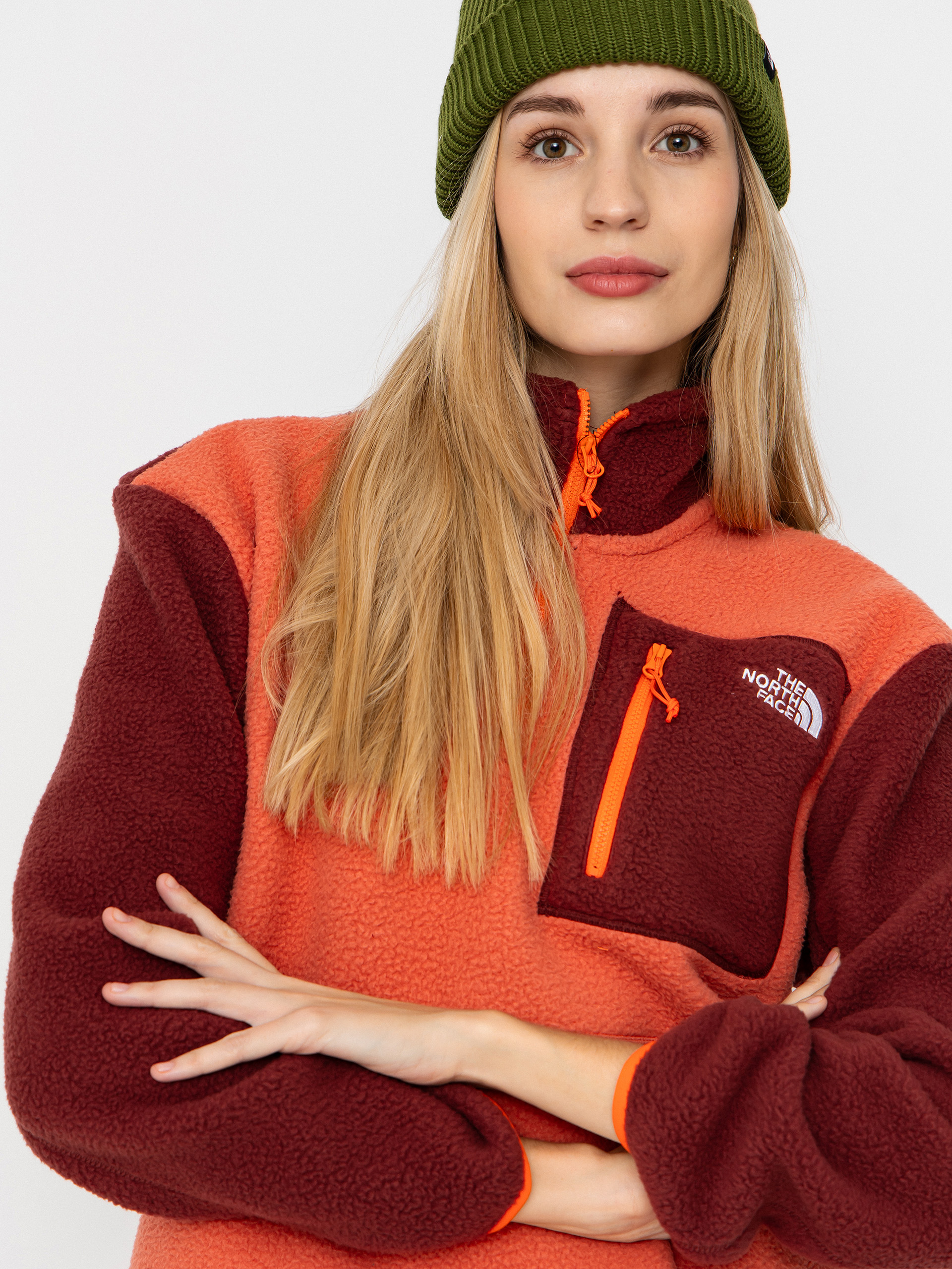 Męski Polar The North Face Yumiori 1/4 Zip (mars dust/sumac/solar f)