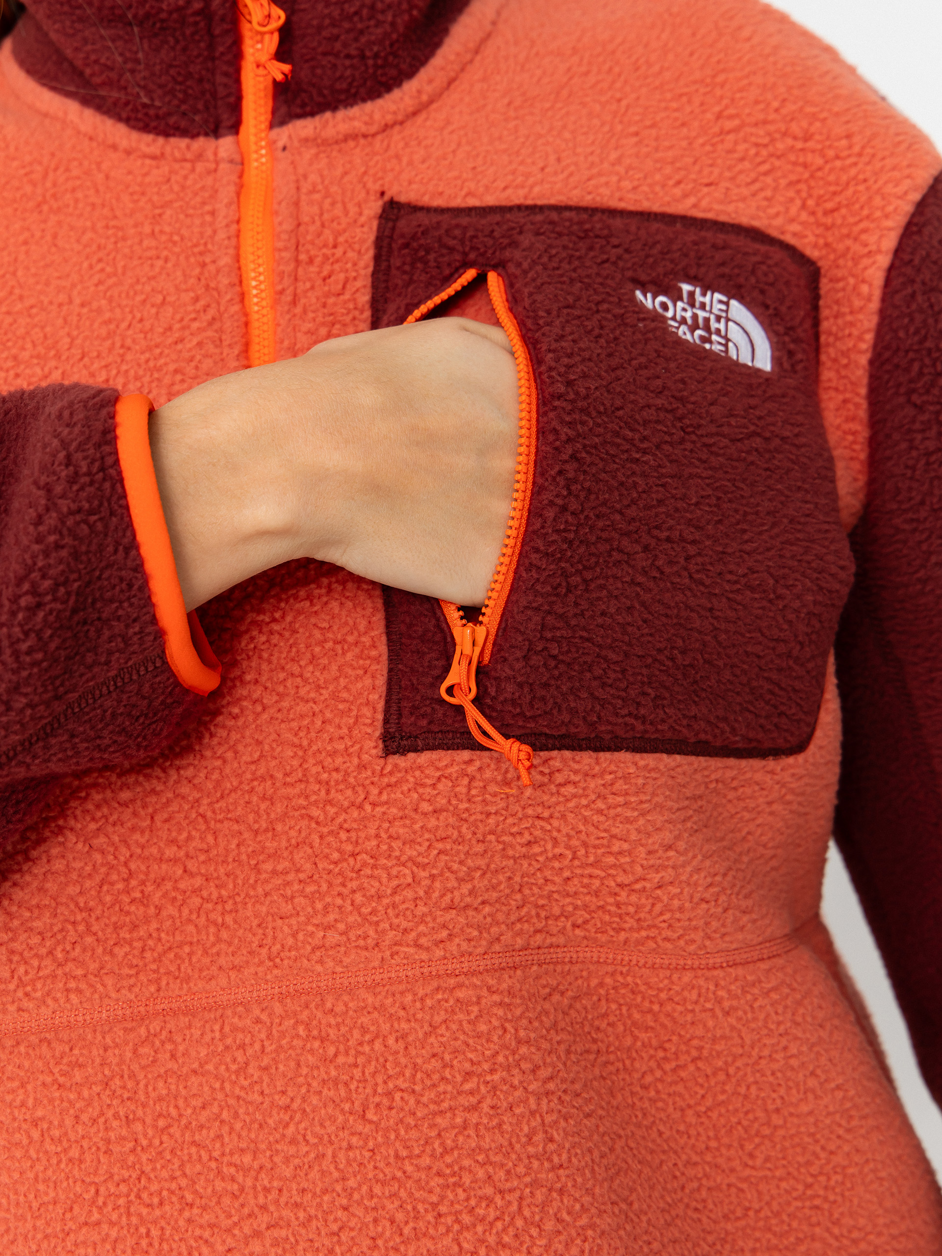 Męski Polar The North Face Yumiori 1/4 Zip (mars dust/sumac/solar f)