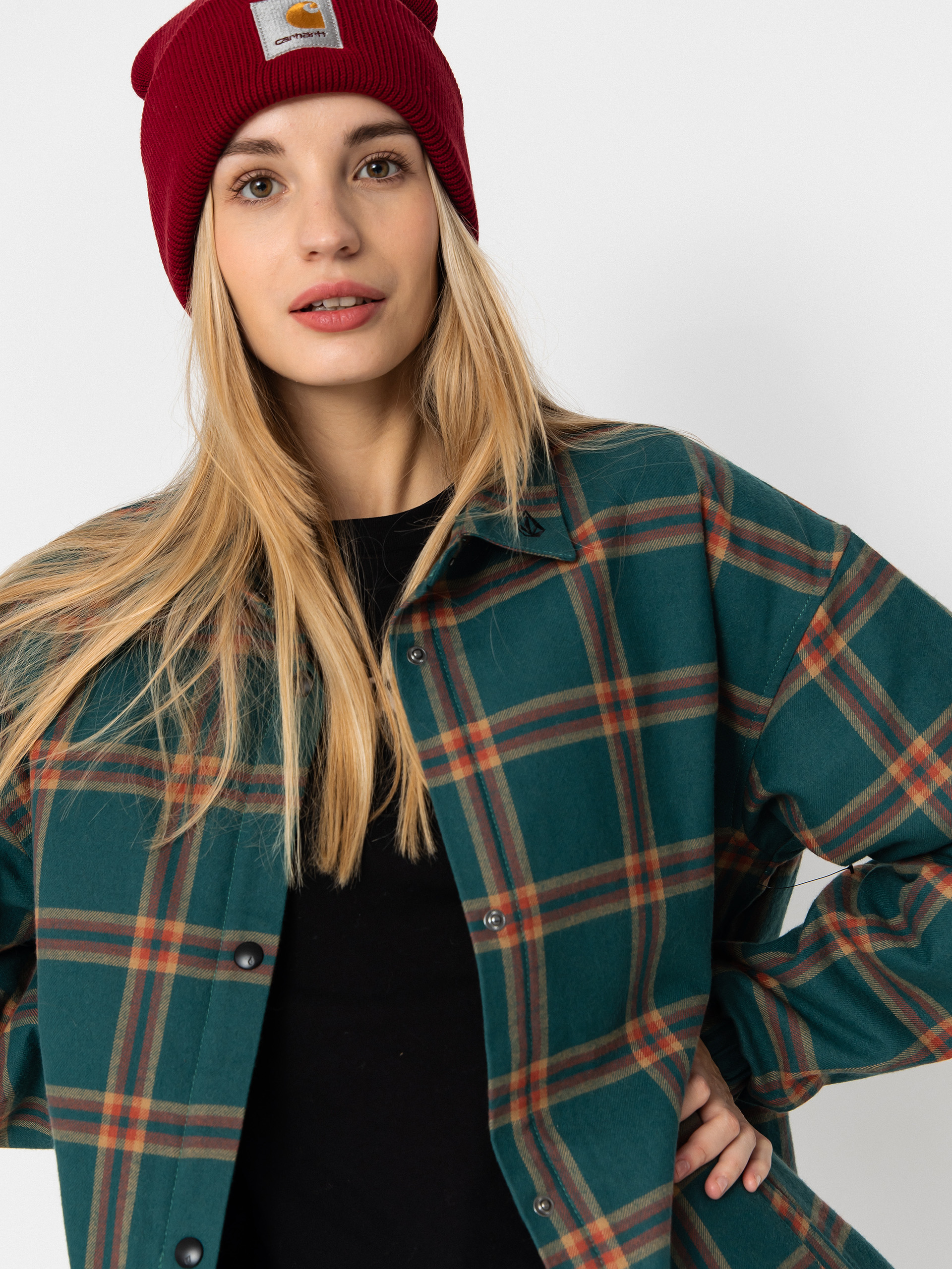 Damska Kurtka Volcom Ins Riding Flannel (atlantic deep)