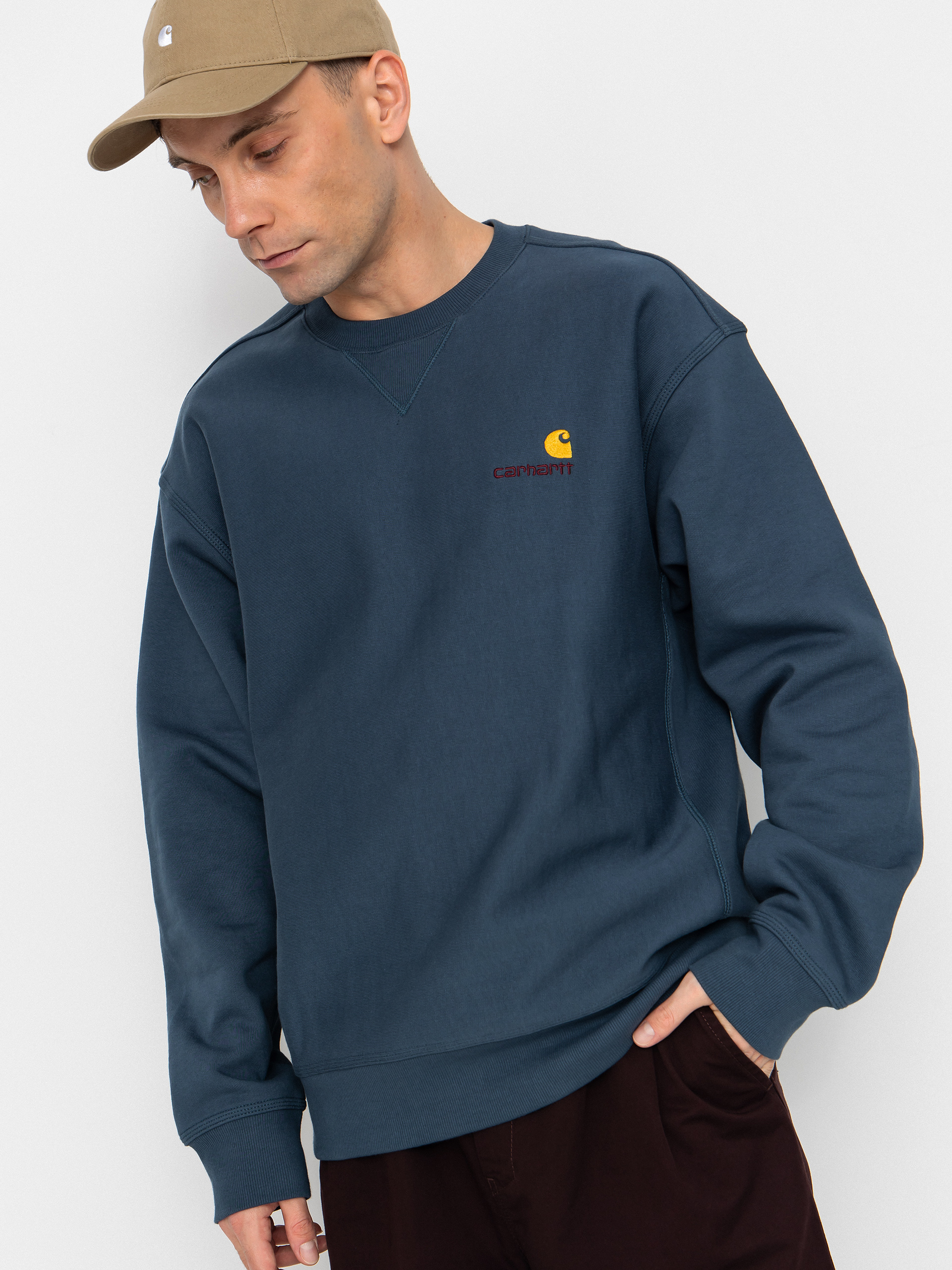 Bluza Carhartt WIP American Script (office blue)