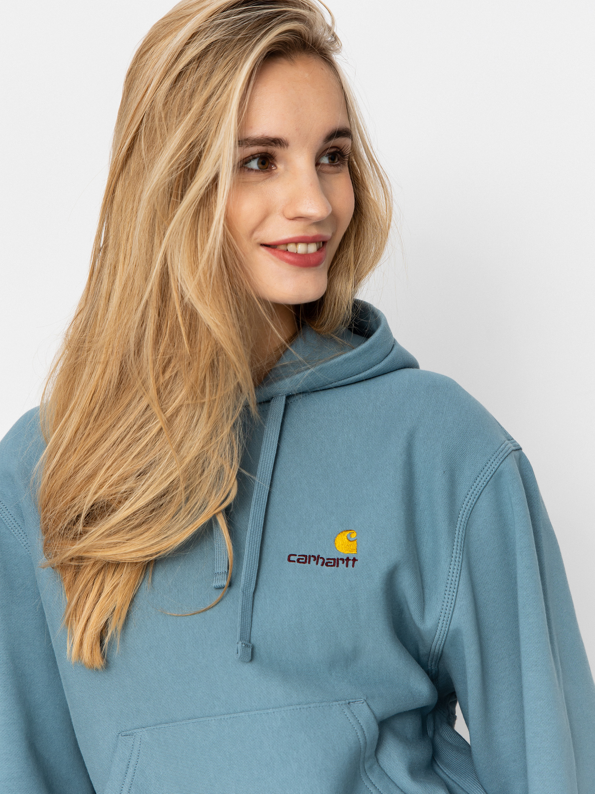 Bluza z kapturem Carhartt WIP American Script HD Wmn (citadel)
