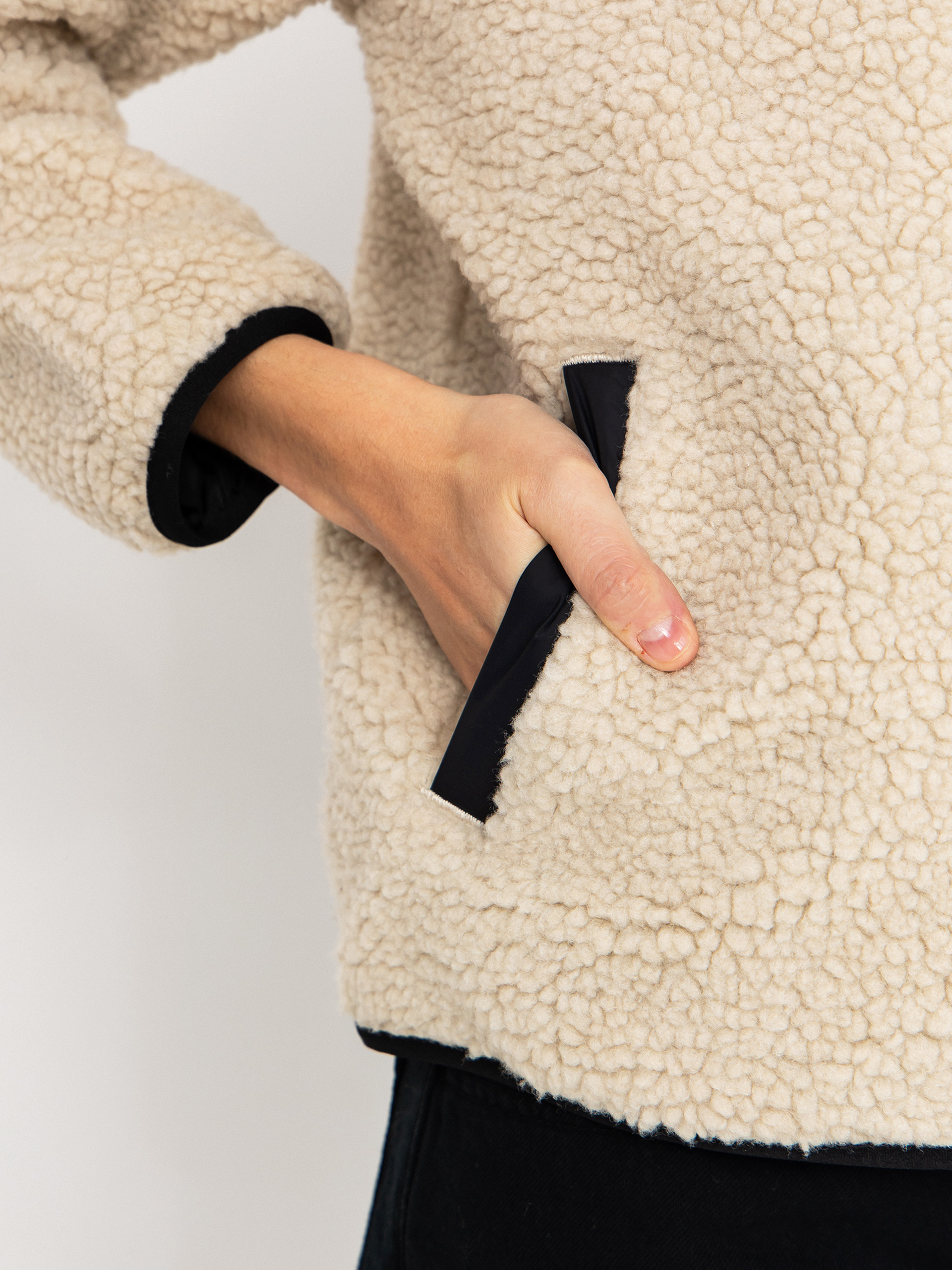 Kurtka Carhartt WIP Janet Wmn (fleur de sel/black)