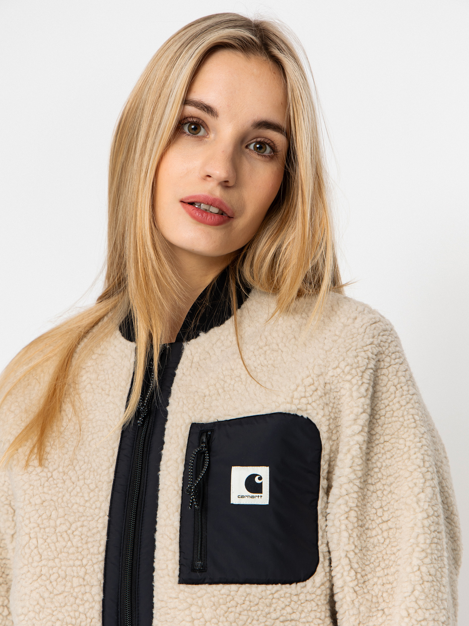 Kurtka Carhartt WIP Janet Wmn (fleur de sel/black)