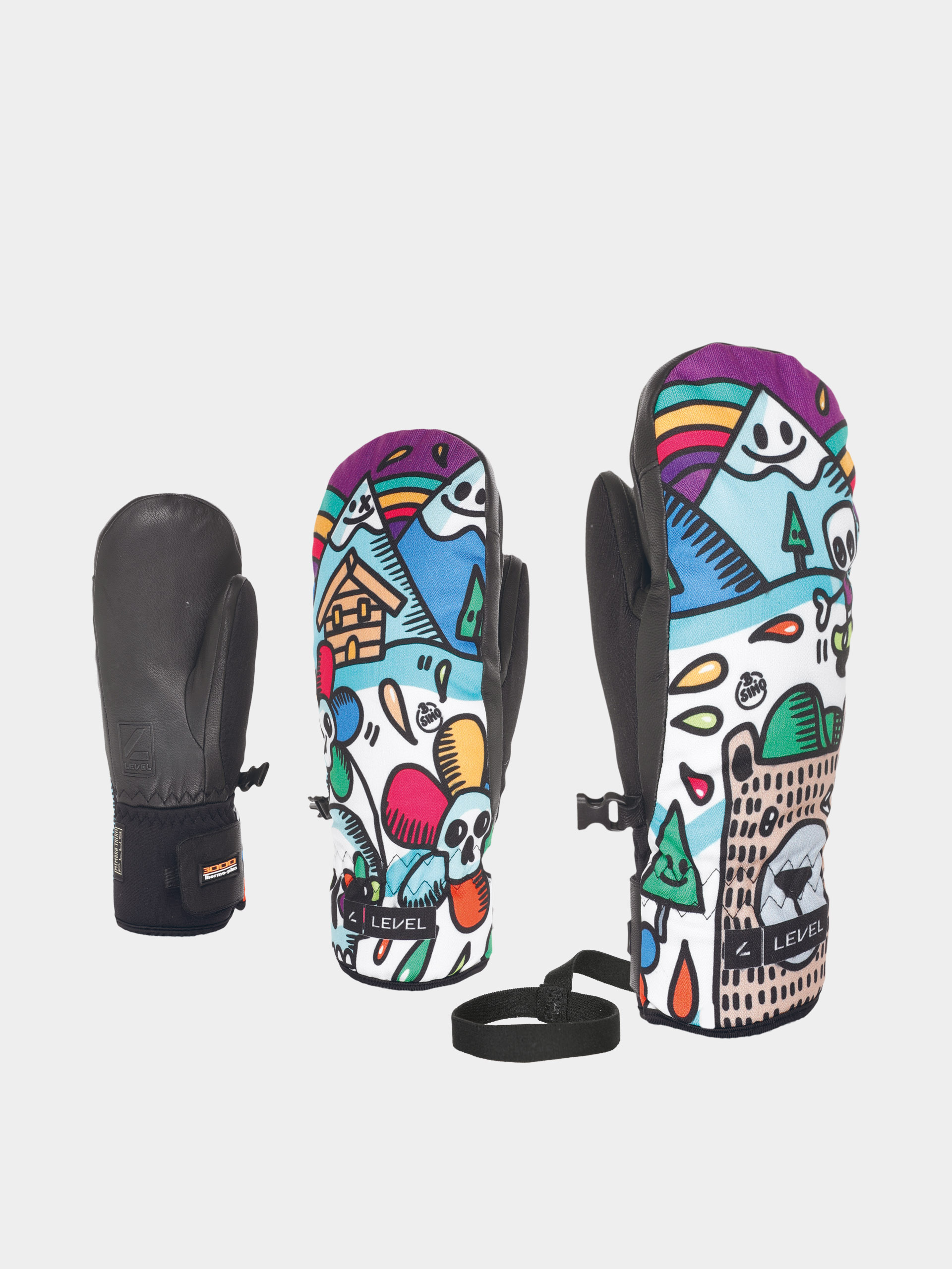 Ru0119kawice Level Vertigo Teen Mitt JR (logos)