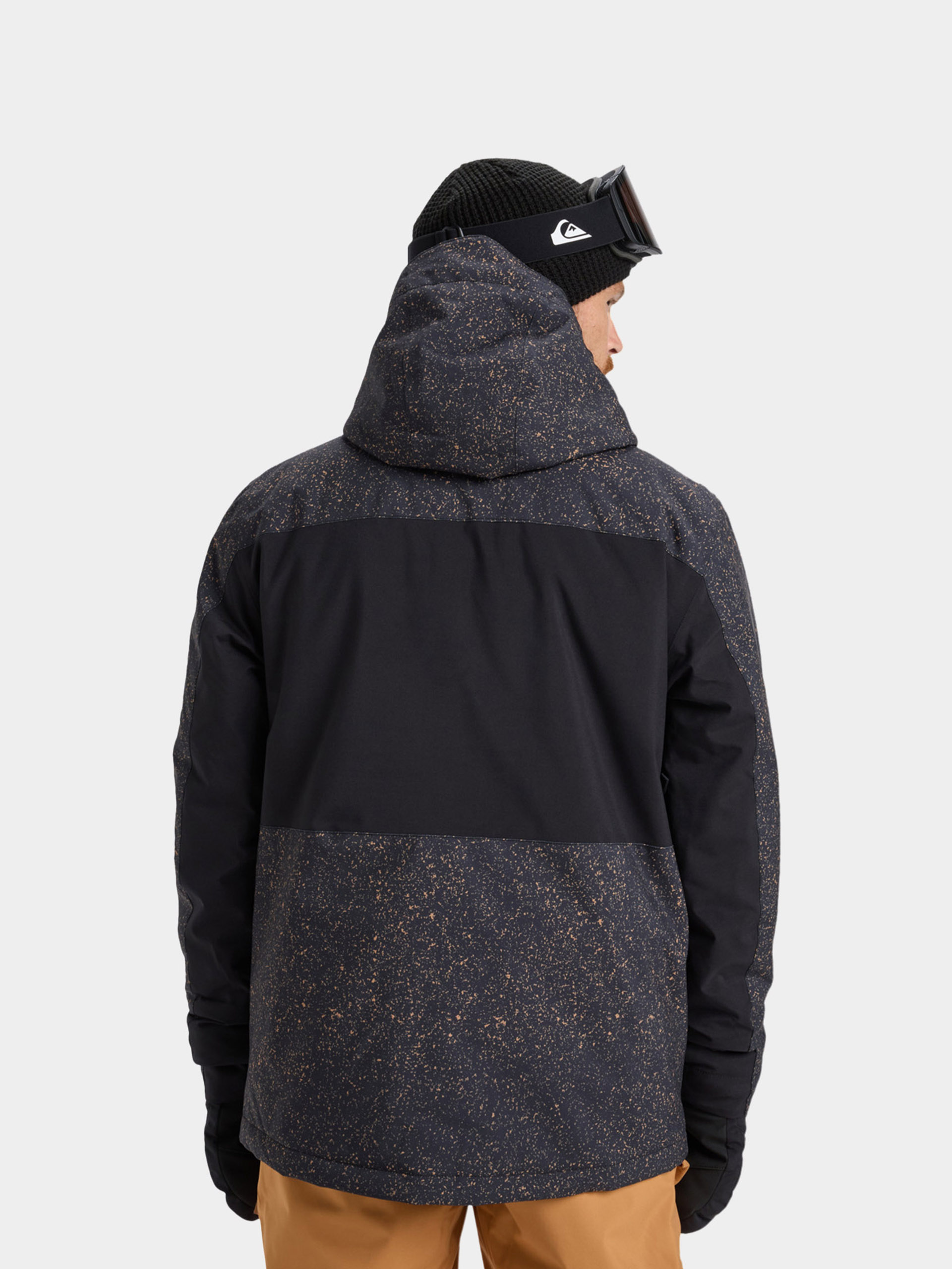 Męska Kurtka snowboardowa Quiksilver Sycamore Printed (mountain static true black)