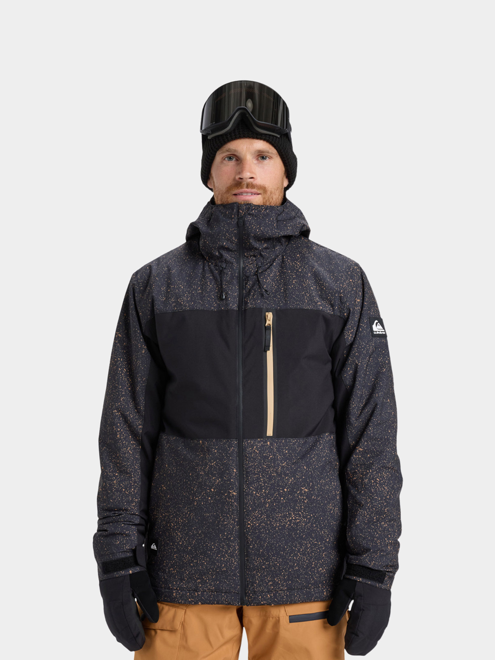 Męska Kurtka snowboardowa Quiksilver Sycamore Printed (mountain static true black)