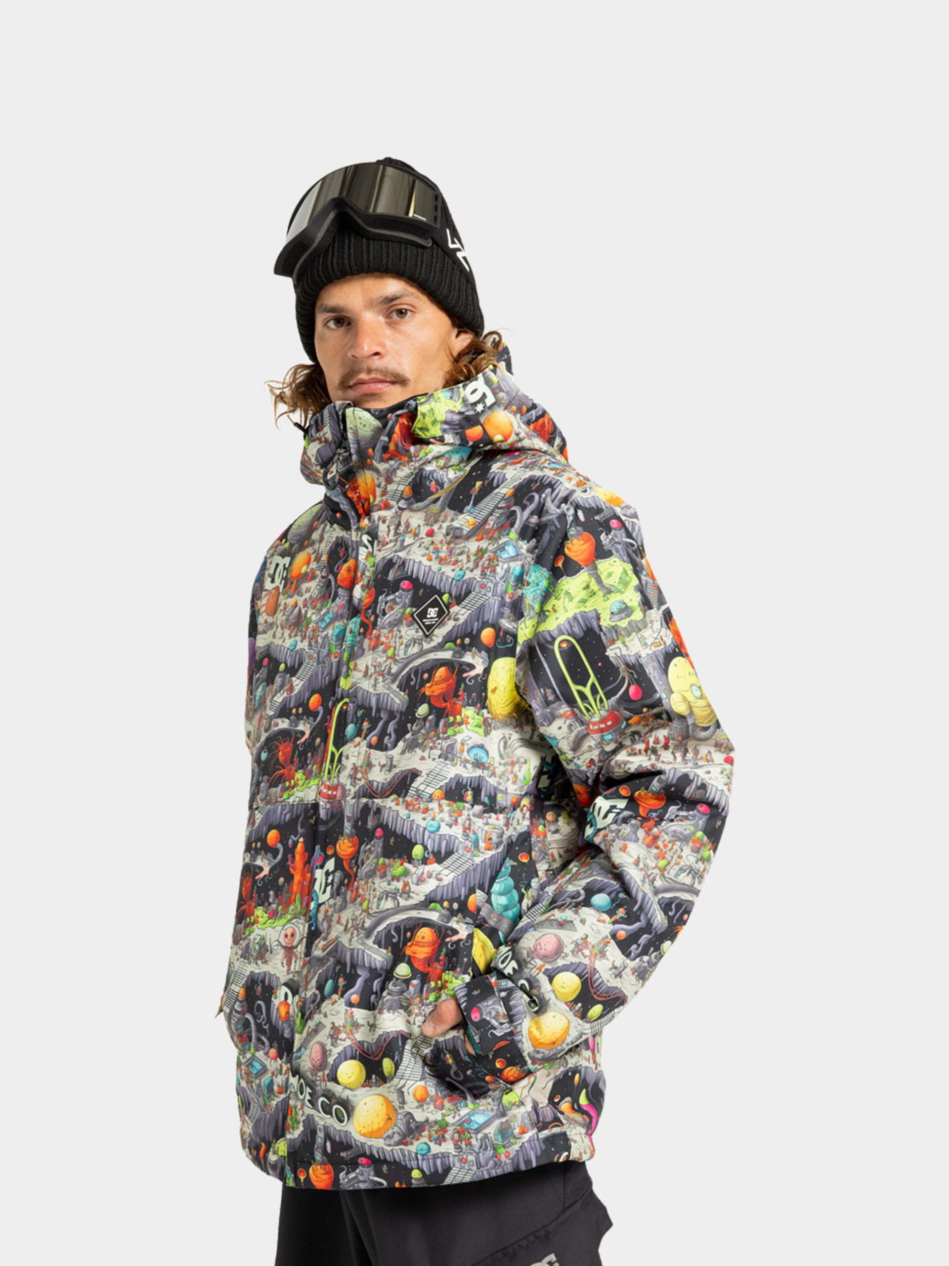 Kurtka snowboardowa DC Basis Print (outer world black)