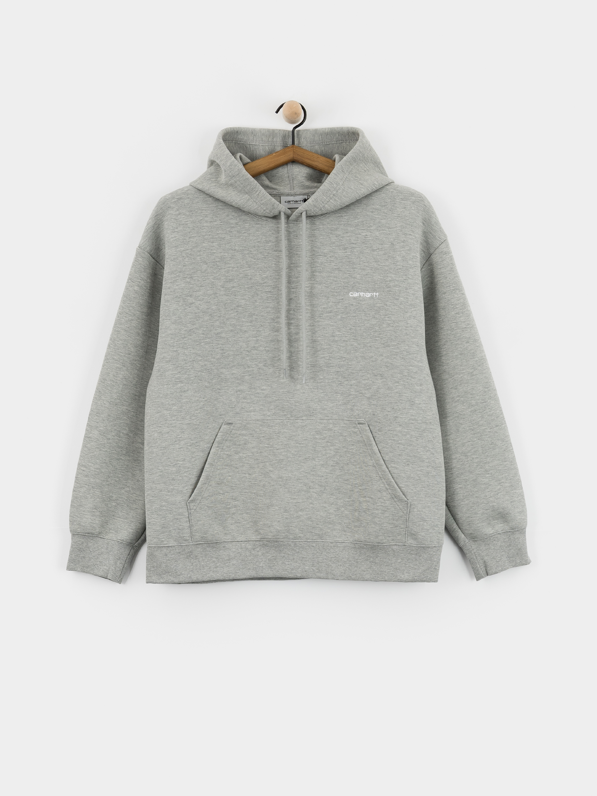 Bluza z kapturem Carhartt WIP Alda HD (grey heather/white)