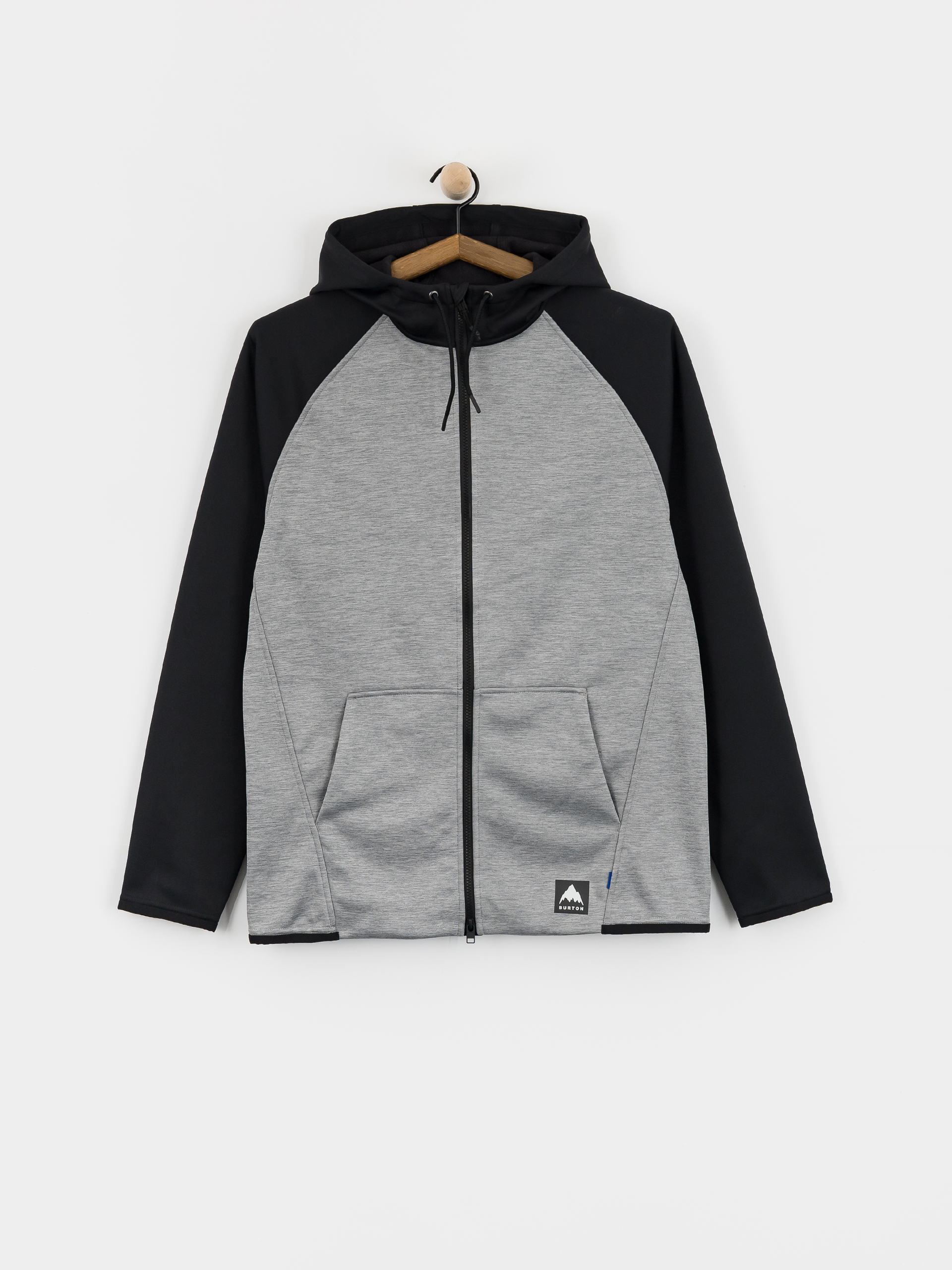 Męska Bluza aktywna Burton Crown ZHD (gray heather/true black)