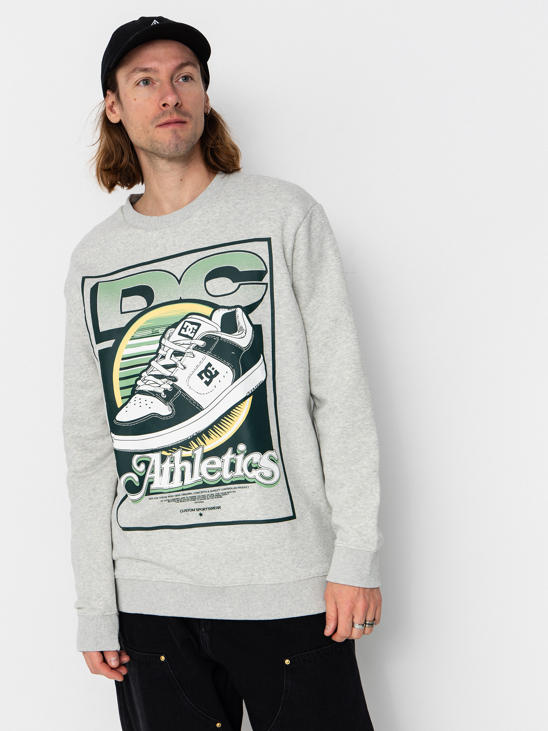 Bluza DC Manteca Tribute Crew (light heather grey)