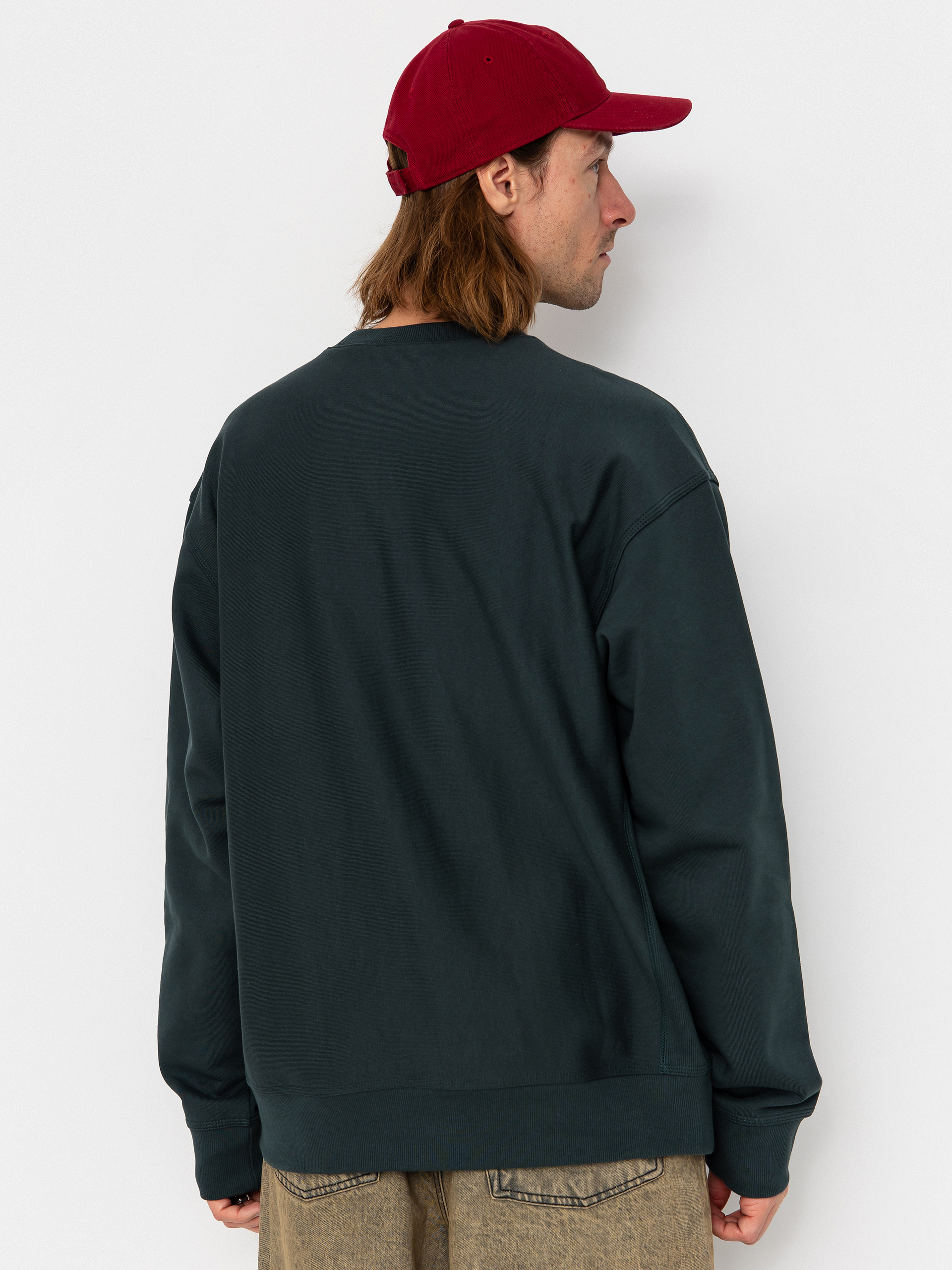 Bluza Carhartt WIP American Script (kale green)