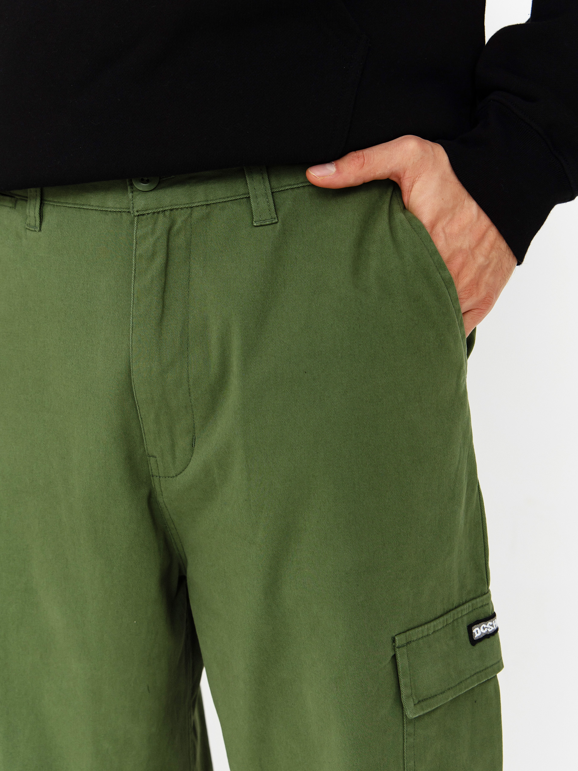 Spodnie DC Worker Baggy Chino Cargo (bronze green)