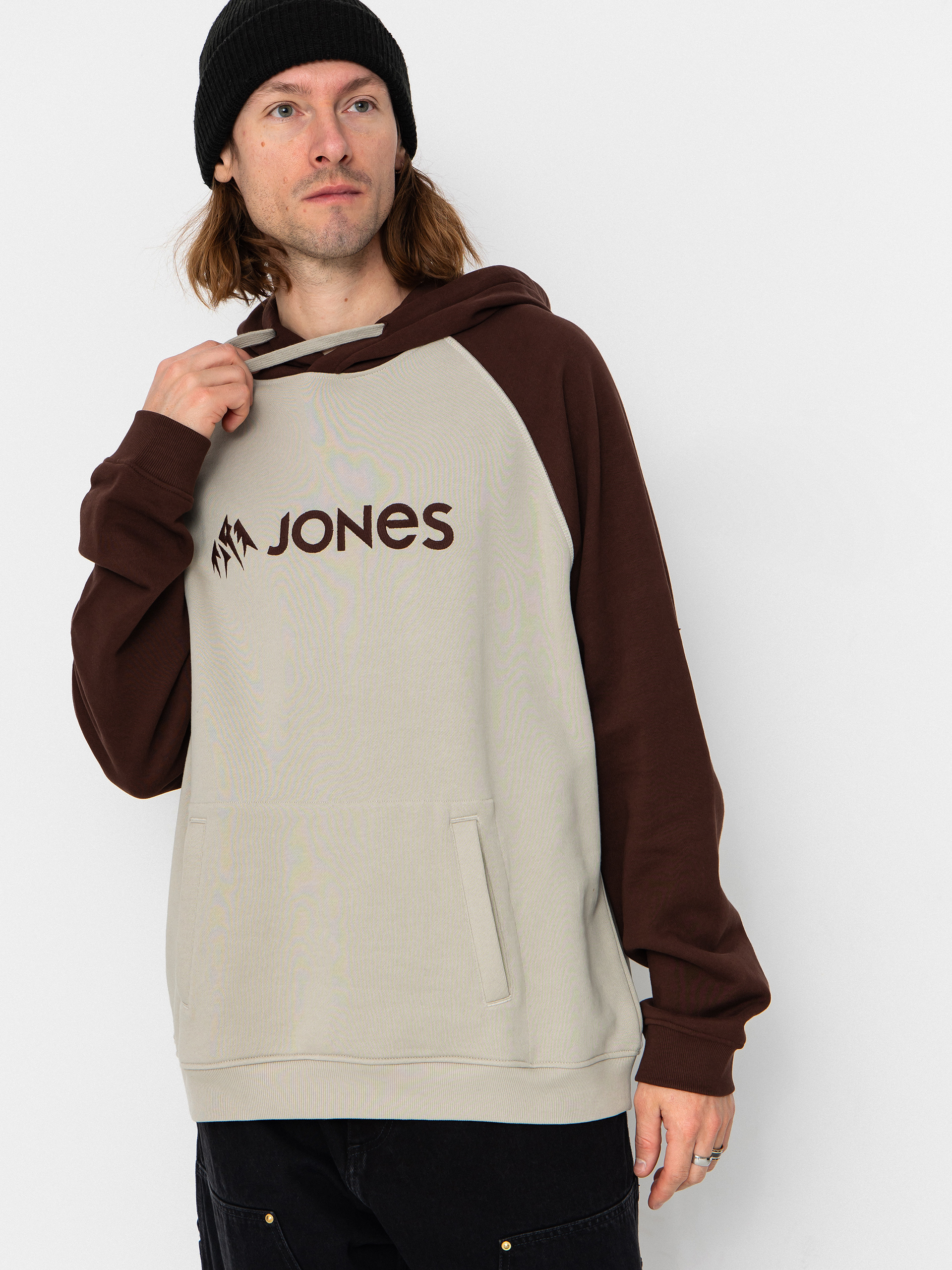 Bluza z kapturem Jones Snowboards Truckee Org Cot (smoke gray)