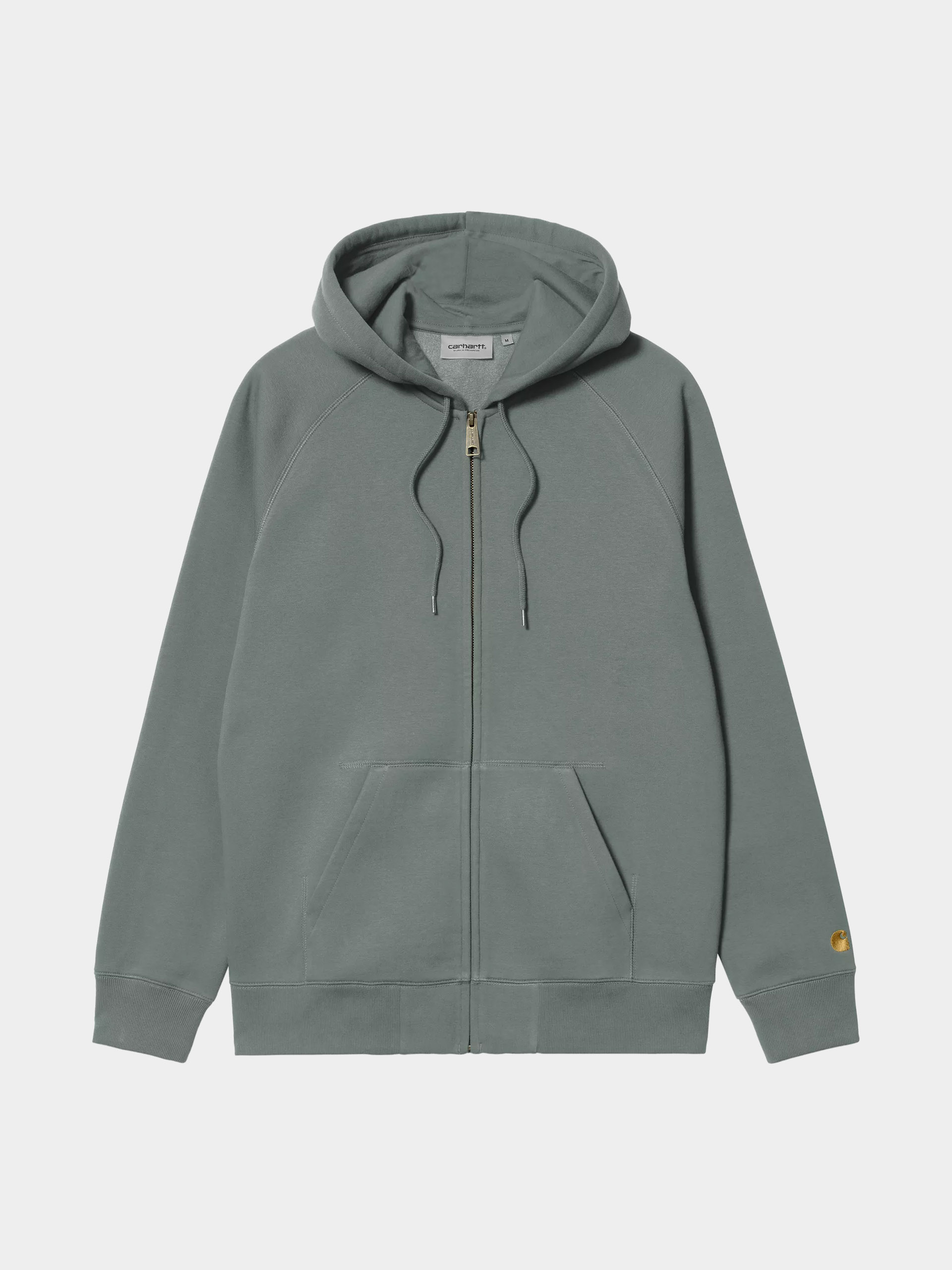Bluza z kapturem Carhartt WIP Chase ZHD (velvet green/gold)