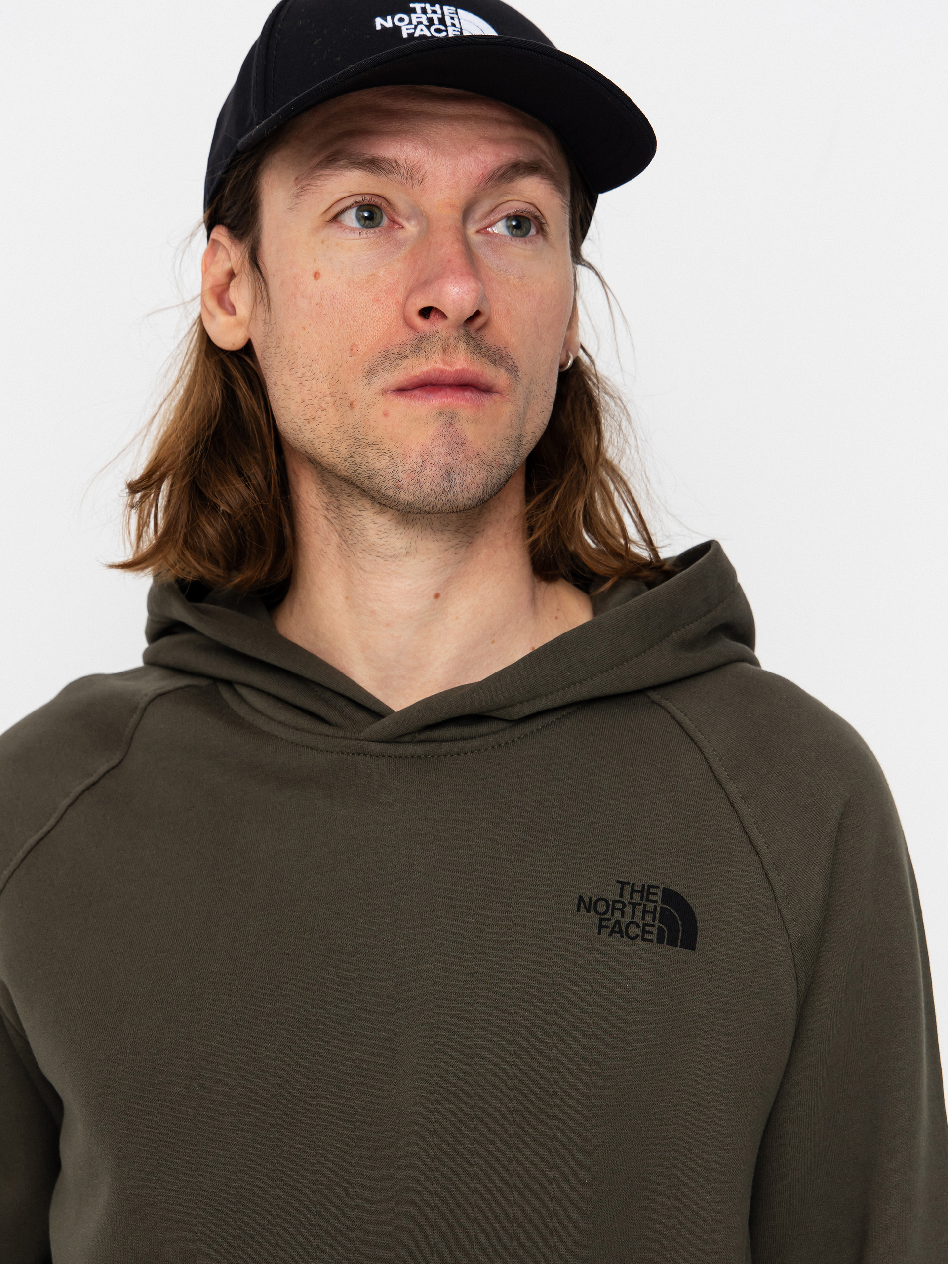 Bluza z kapturem The North Face Box Nse Edge Of Light Infill Raglan HD (new taupe green/tnf bla)