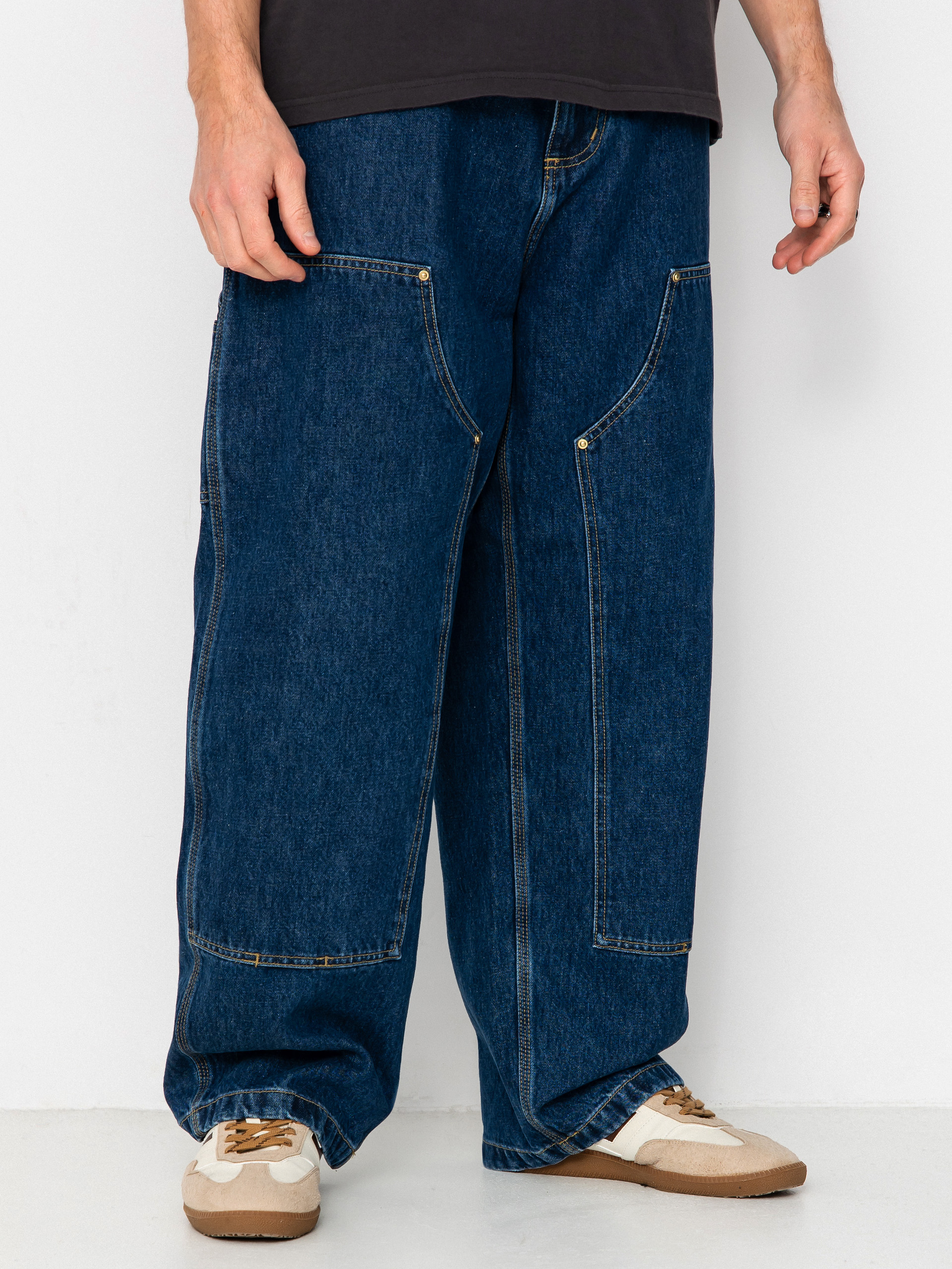 Spodnie Carhartt WIP Nash Double Knee (blue/stone washed)