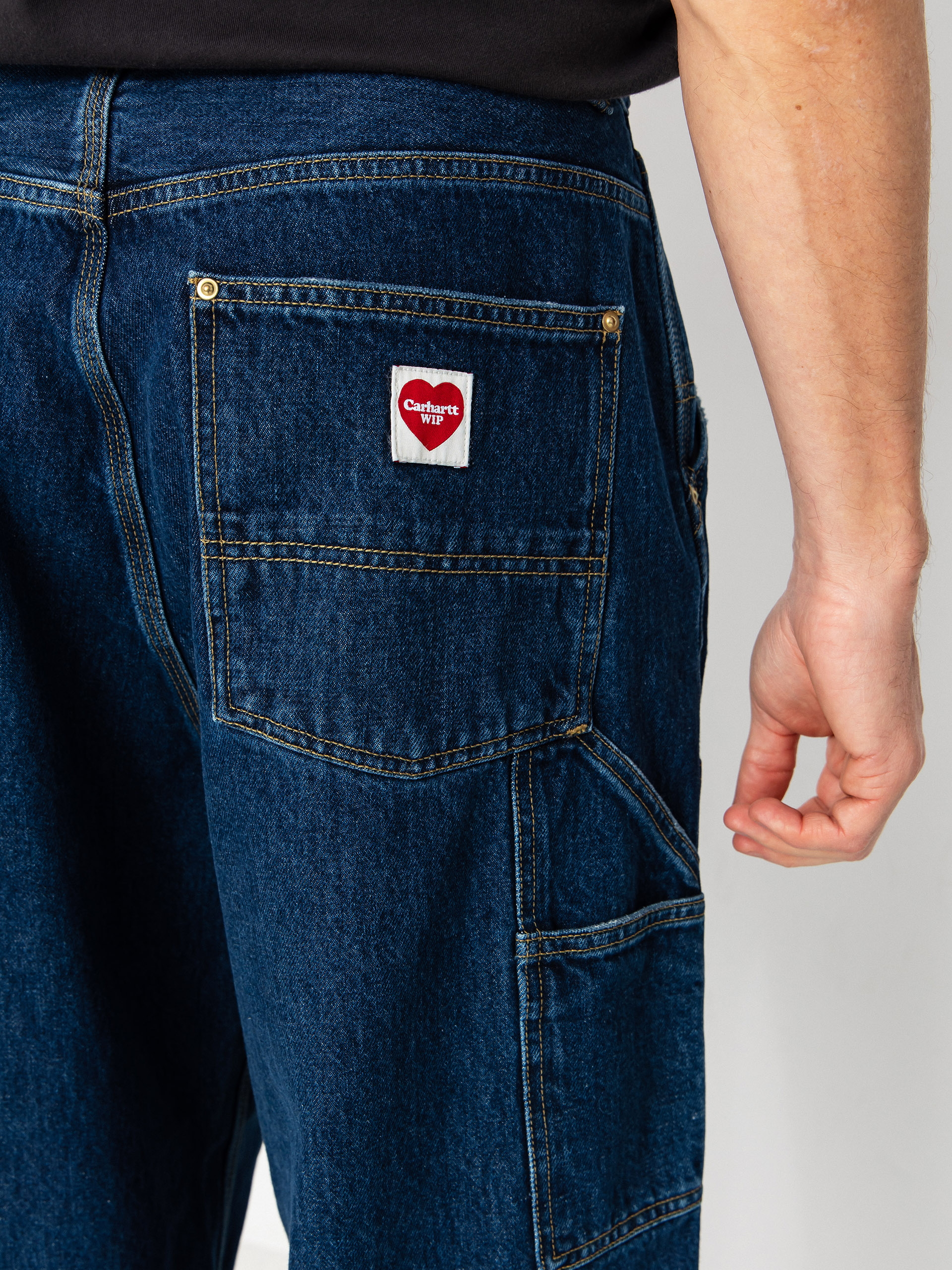 Spodnie Carhartt WIP Nash Double Knee (blue/stone washed)