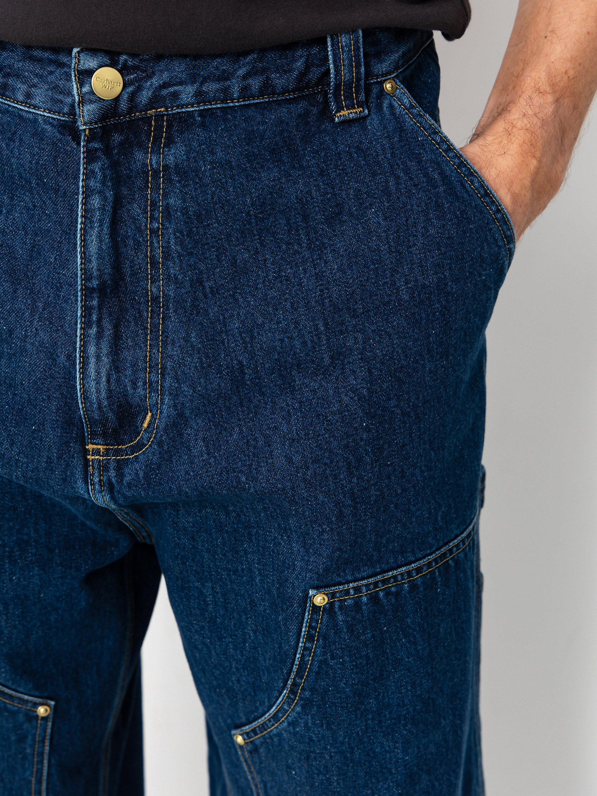 Spodnie Carhartt WIP Nash Double Knee (blue/stone washed)