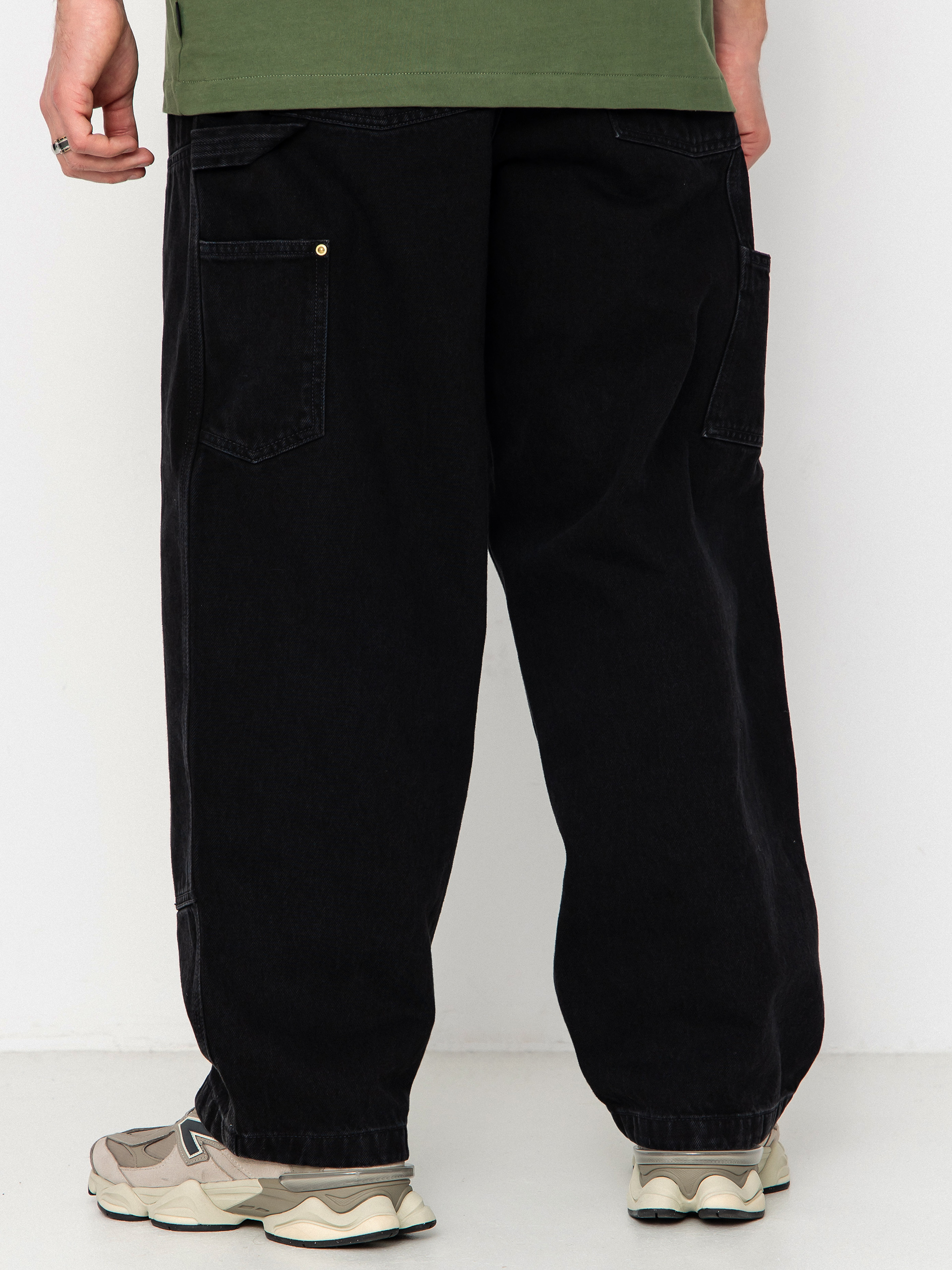 Spodnie Carhartt WIP Nash Double Knee (black/stone washed)