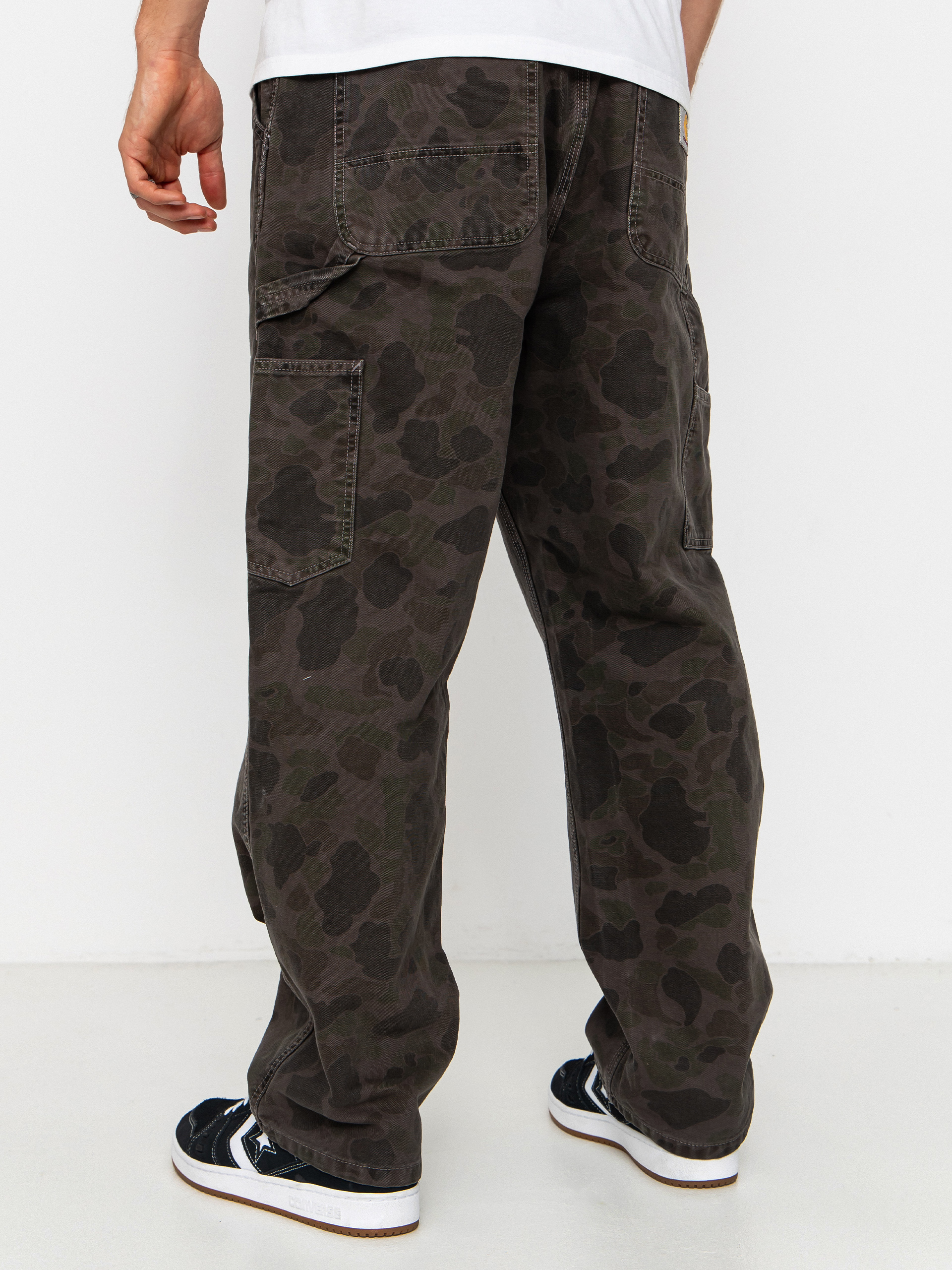 Spodnie Carhartt WIP Duck Single Knee (camo duck/green/porphyry/garment dyed)